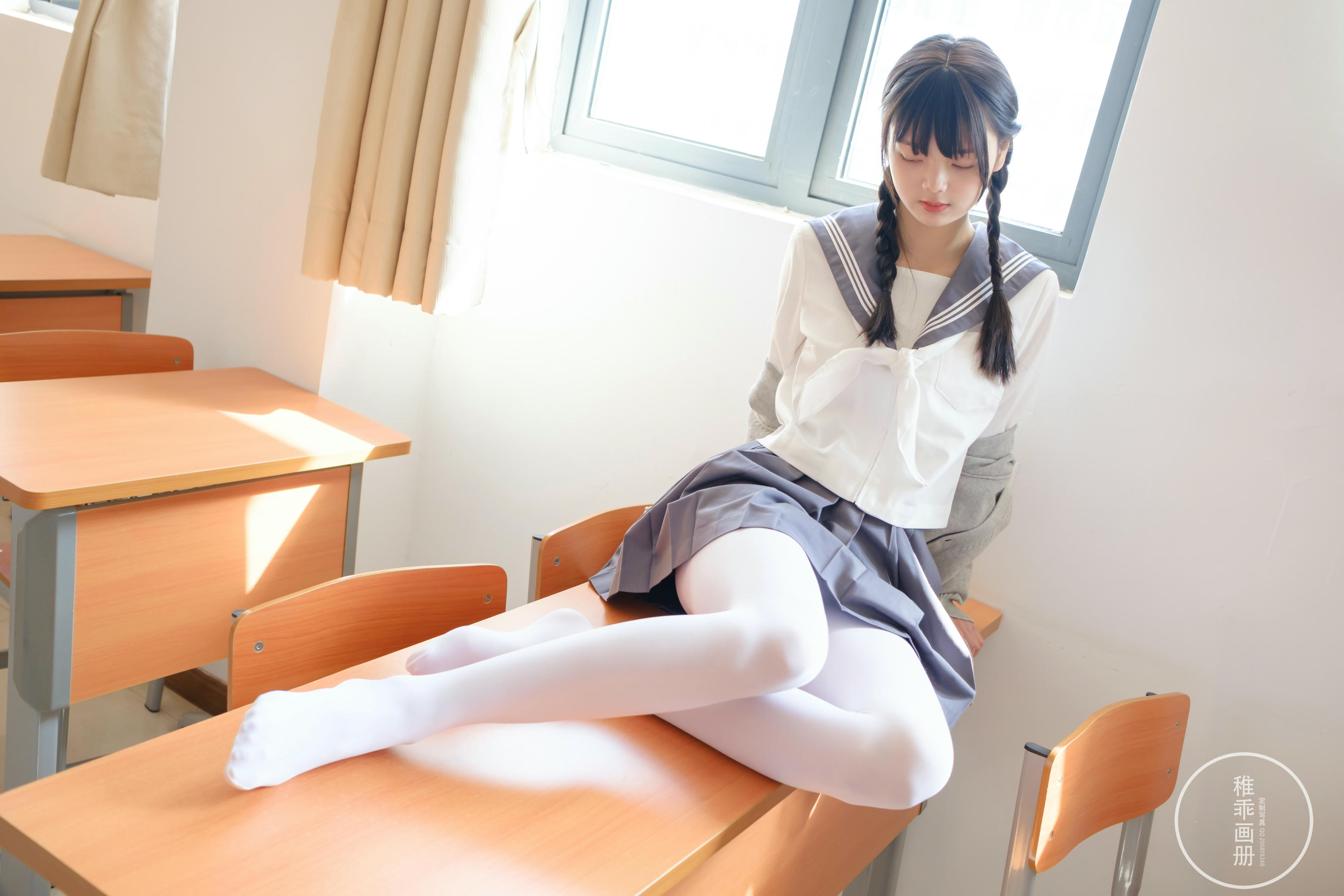 稚乖画册 NO.005 晴空03 双马尾jk [71P1V-0.99GB]_第1集