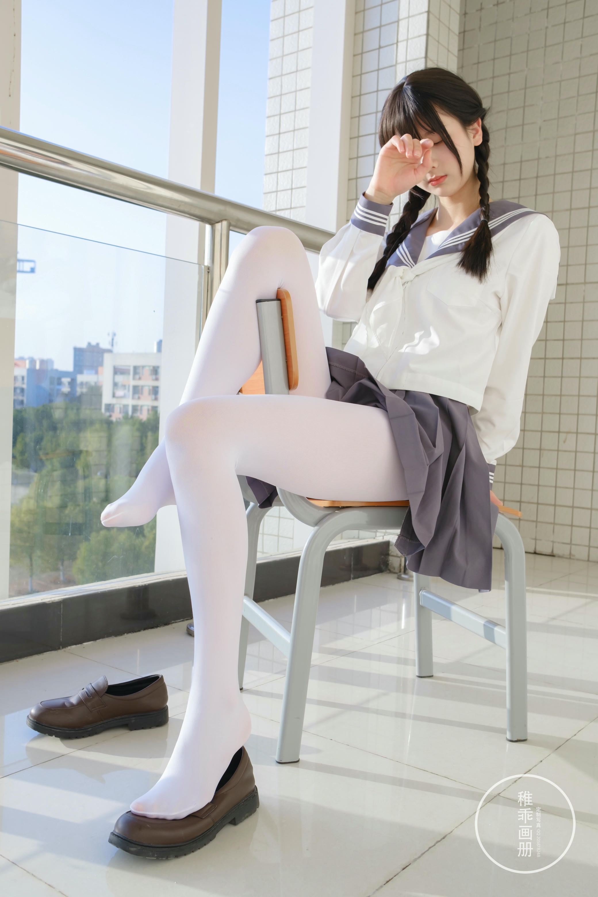 稚乖画册 NO.005 晴空03 双马尾jk [71P1V-0.99GB]_第1集