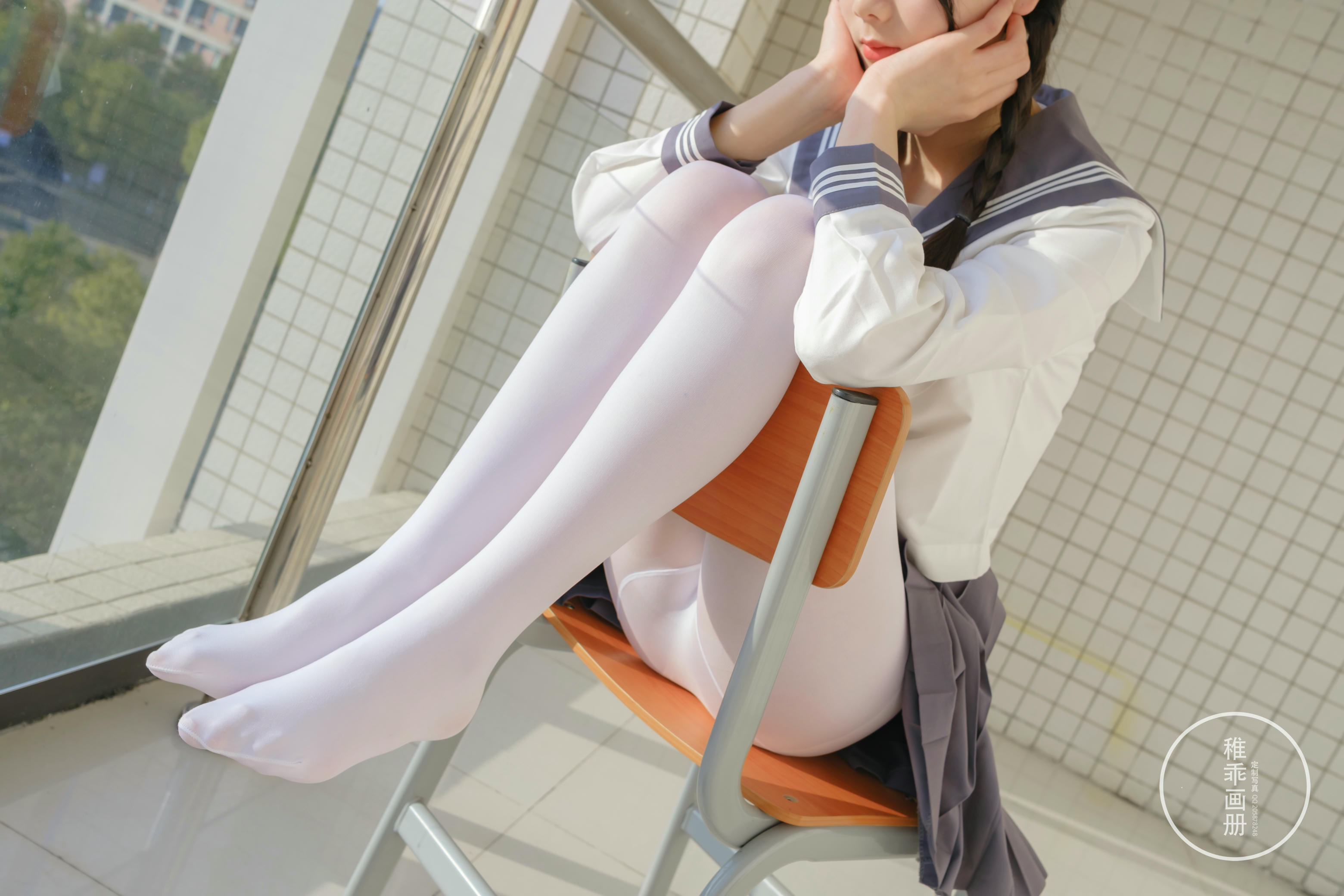 稚乖画册 NO.005 晴空03 双马尾jk [71P1V-0.99GB]_第1集