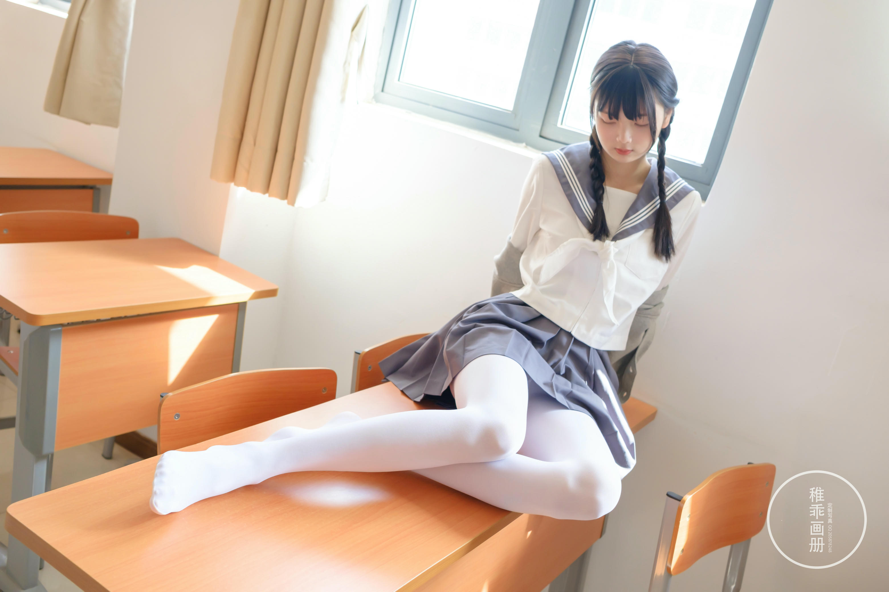 稚乖画册 NO.005 晴空03 双马尾jk [71P1V-0.99GB]_第1集