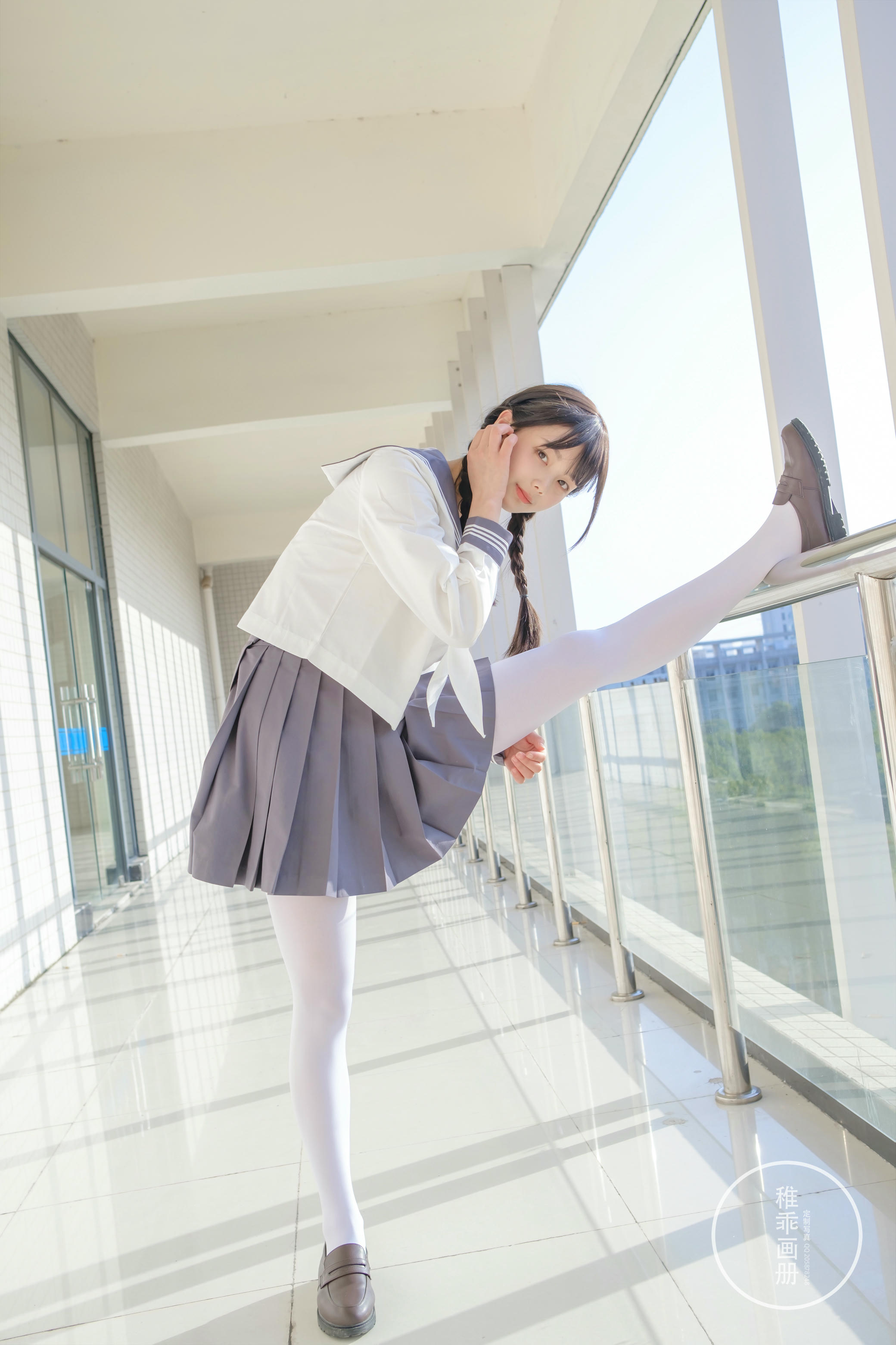 稚乖画册 NO.005 晴空03 双马尾jk [71P1V-0.99GB]_第2集