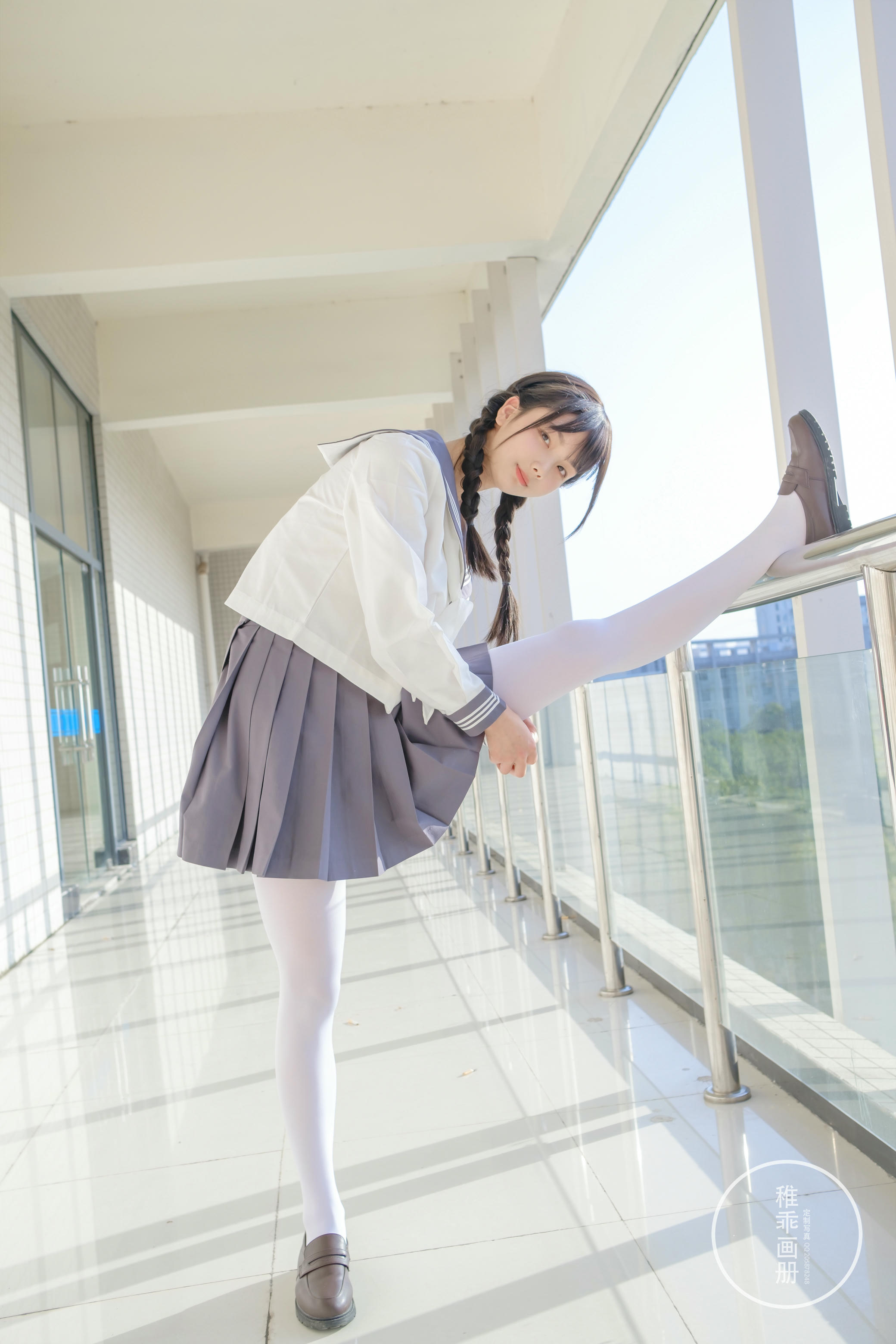 稚乖画册 NO.005 晴空03 双马尾jk [71P1V-0.99GB]_第2集