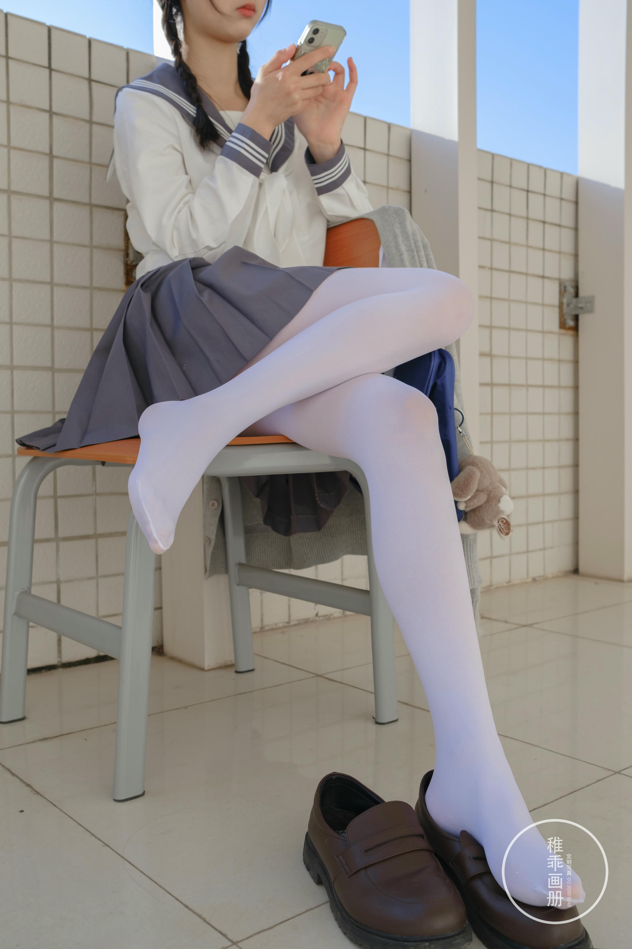 稚乖画册 NO.005 晴空03 双马尾jk [71P1V-0.99GB]_第2集