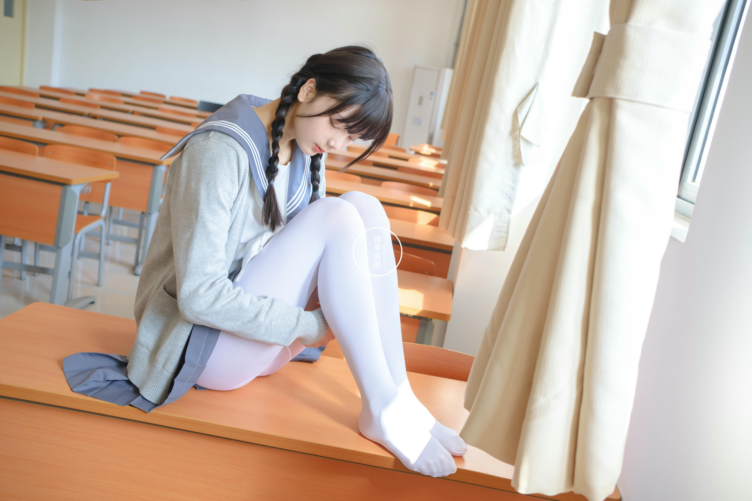 稚乖画册 NO.005 晴空03 双马尾jk [71P1V-0.99GB]_第1集