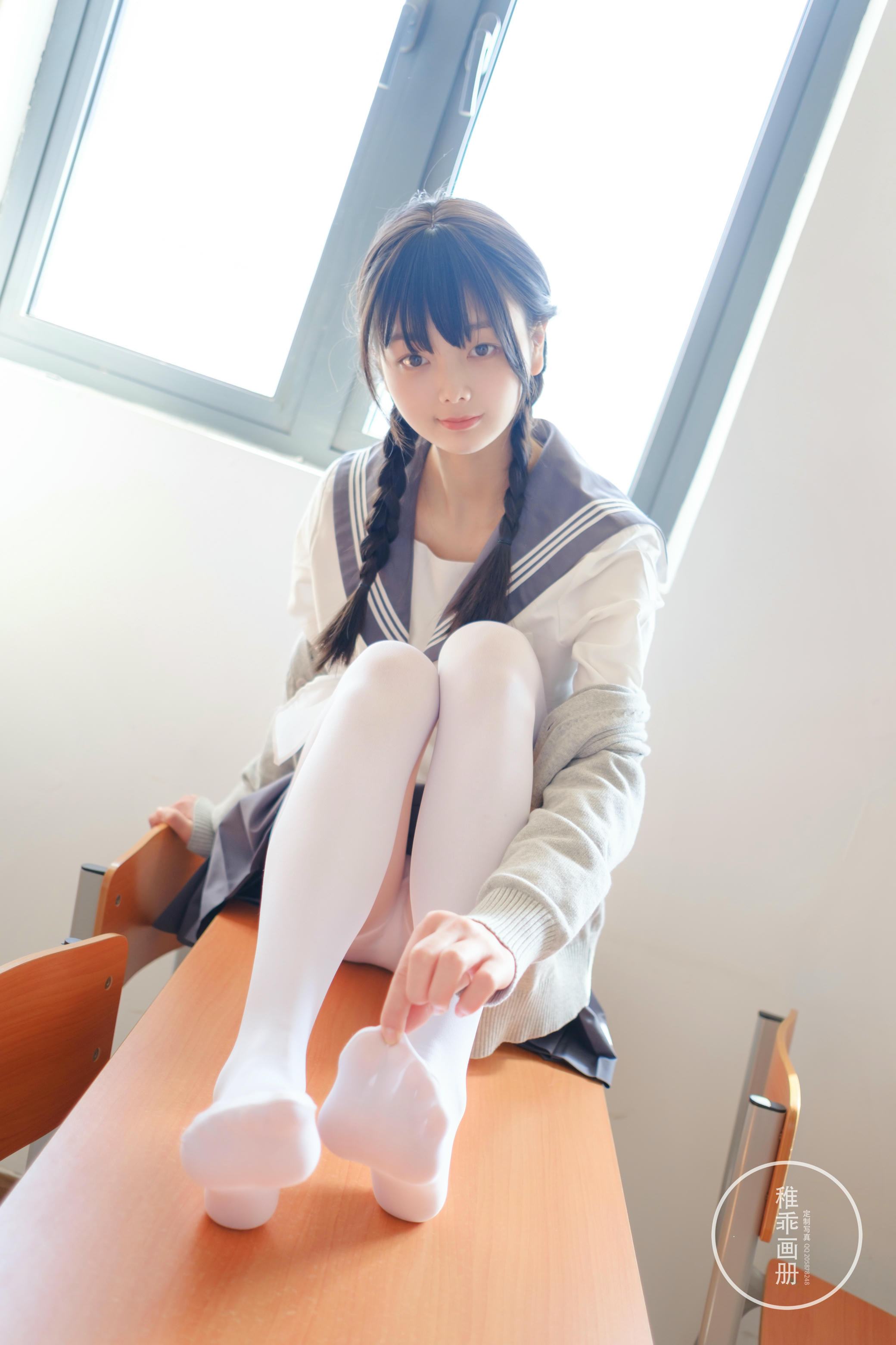 稚乖画册 NO.005 晴空03 双马尾jk [71P1V-0.99GB]_第4集