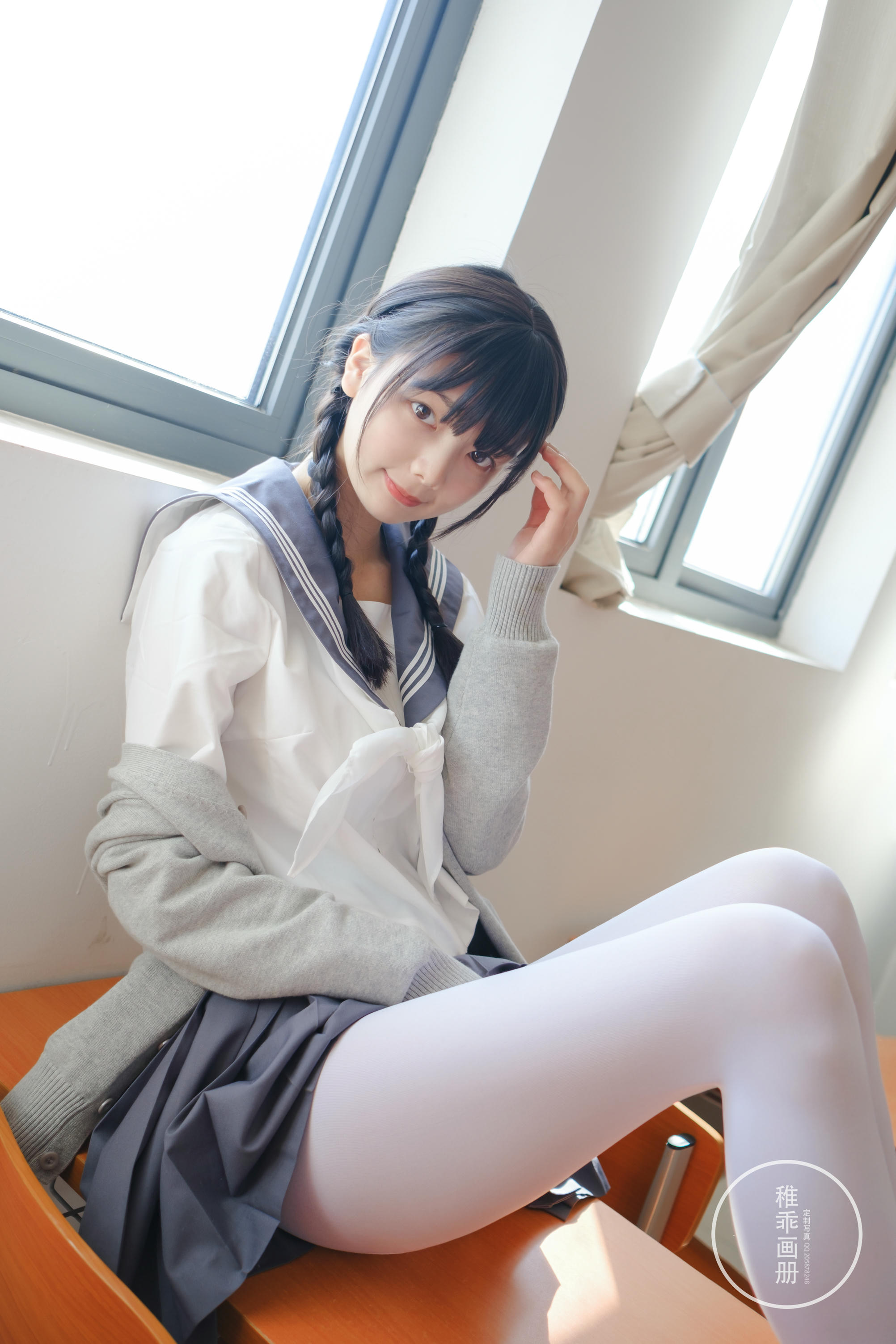 稚乖画册 NO.005 晴空03 双马尾jk [71P1V-0.99GB]_第4集