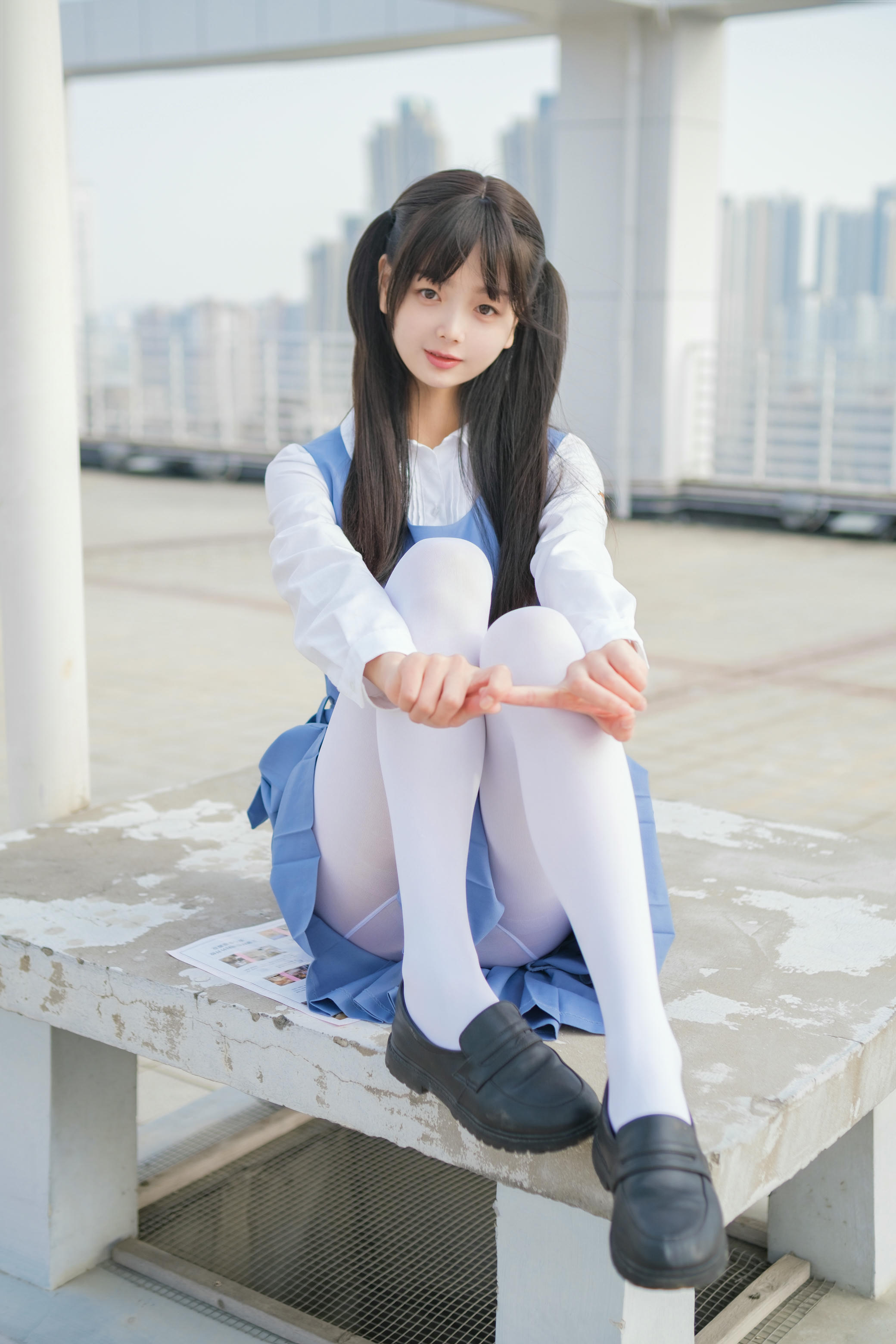 稚乖画册 NO.013 夜夜 天台真空80D白丝 [79P1V 1.10GB]_第1集