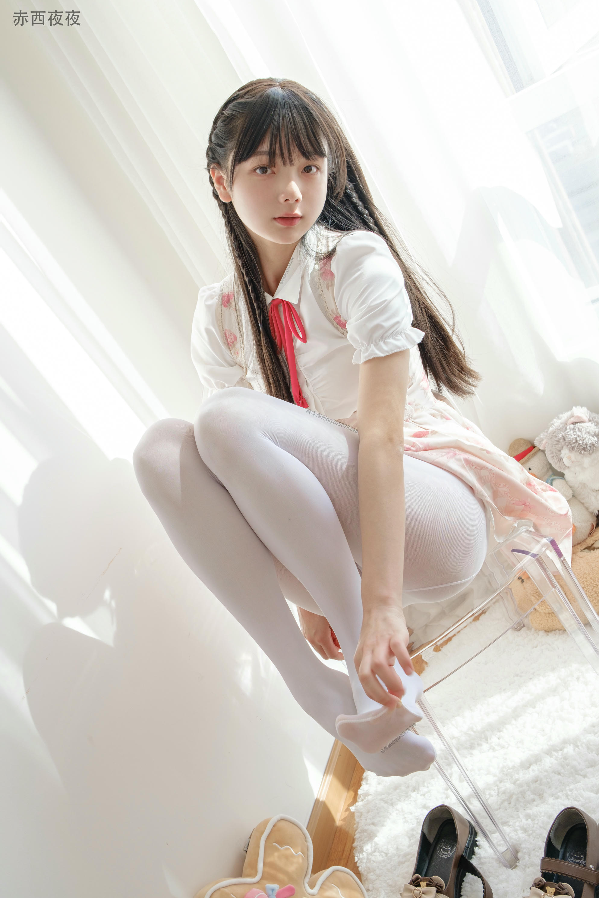 稚乖画册 NO.018 晴空 07 夜夜 白丝JK 一亿像素 [81P1V-3.22GB]_第1集