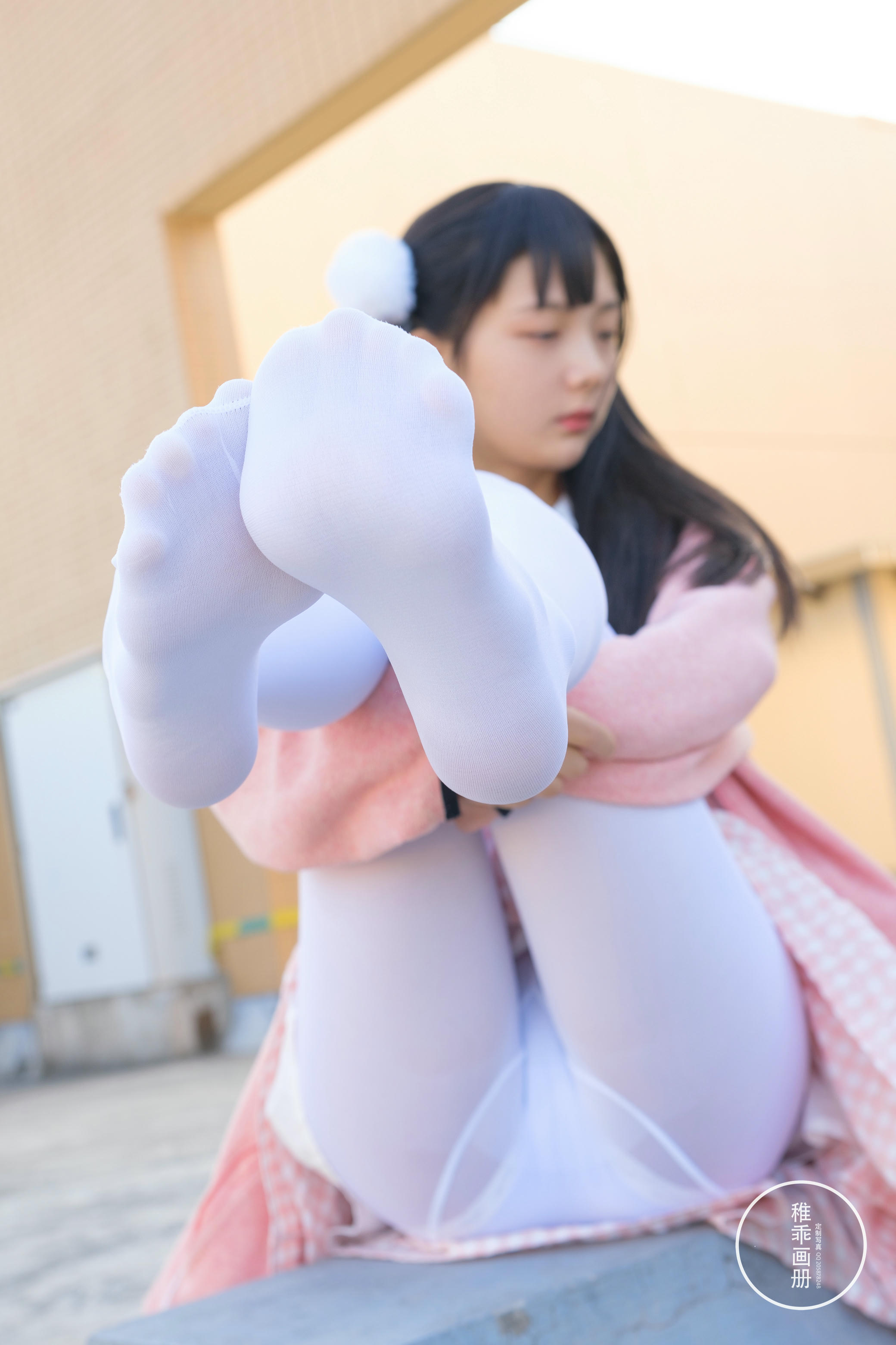 稚乖画册 NO.019 晴空 06 夜夜 天台粉裙 [82P-0.98GB]_第1集