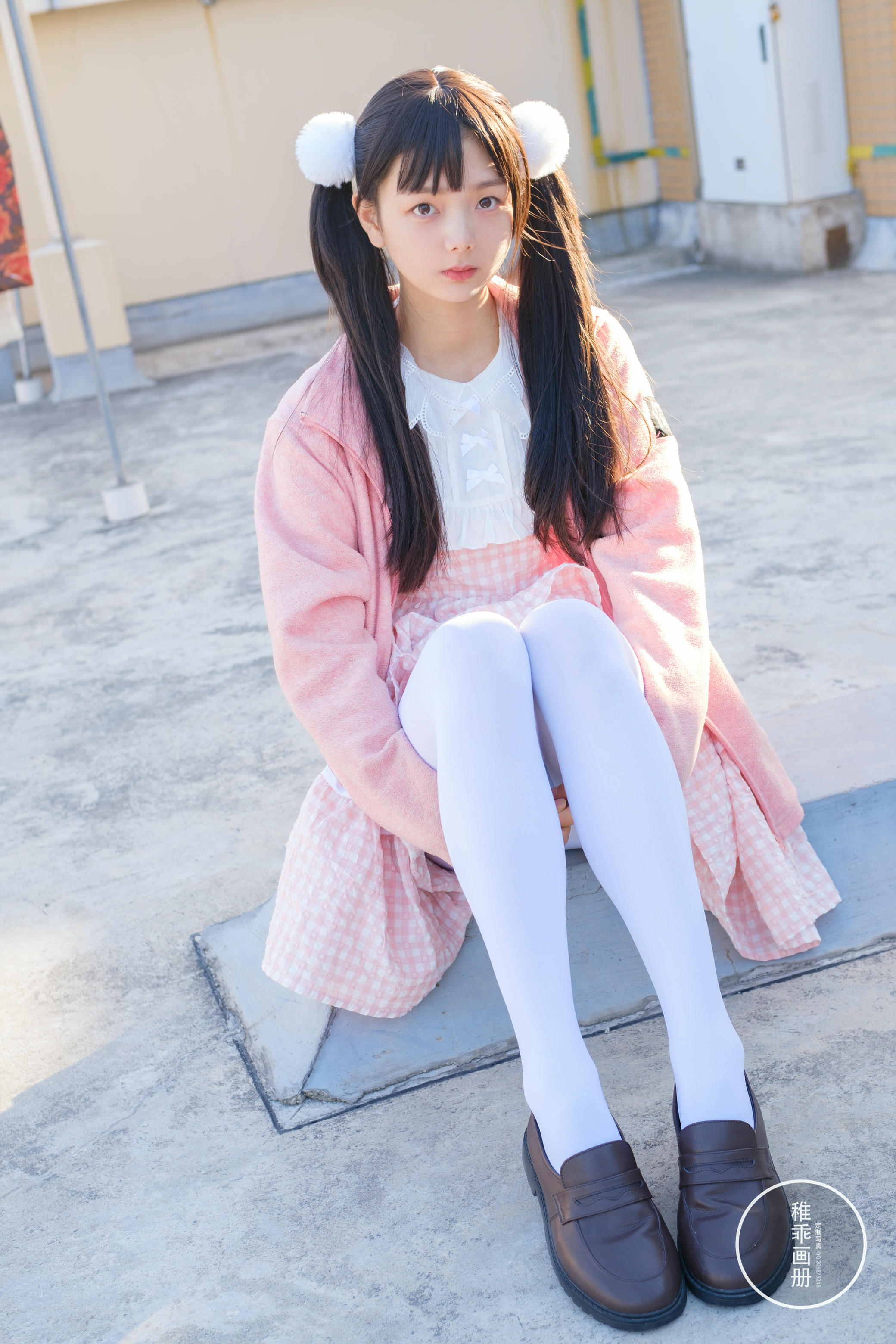 稚乖画册 NO.019 晴空 06 夜夜 天台粉裙 [82P-0.98GB]_第1集