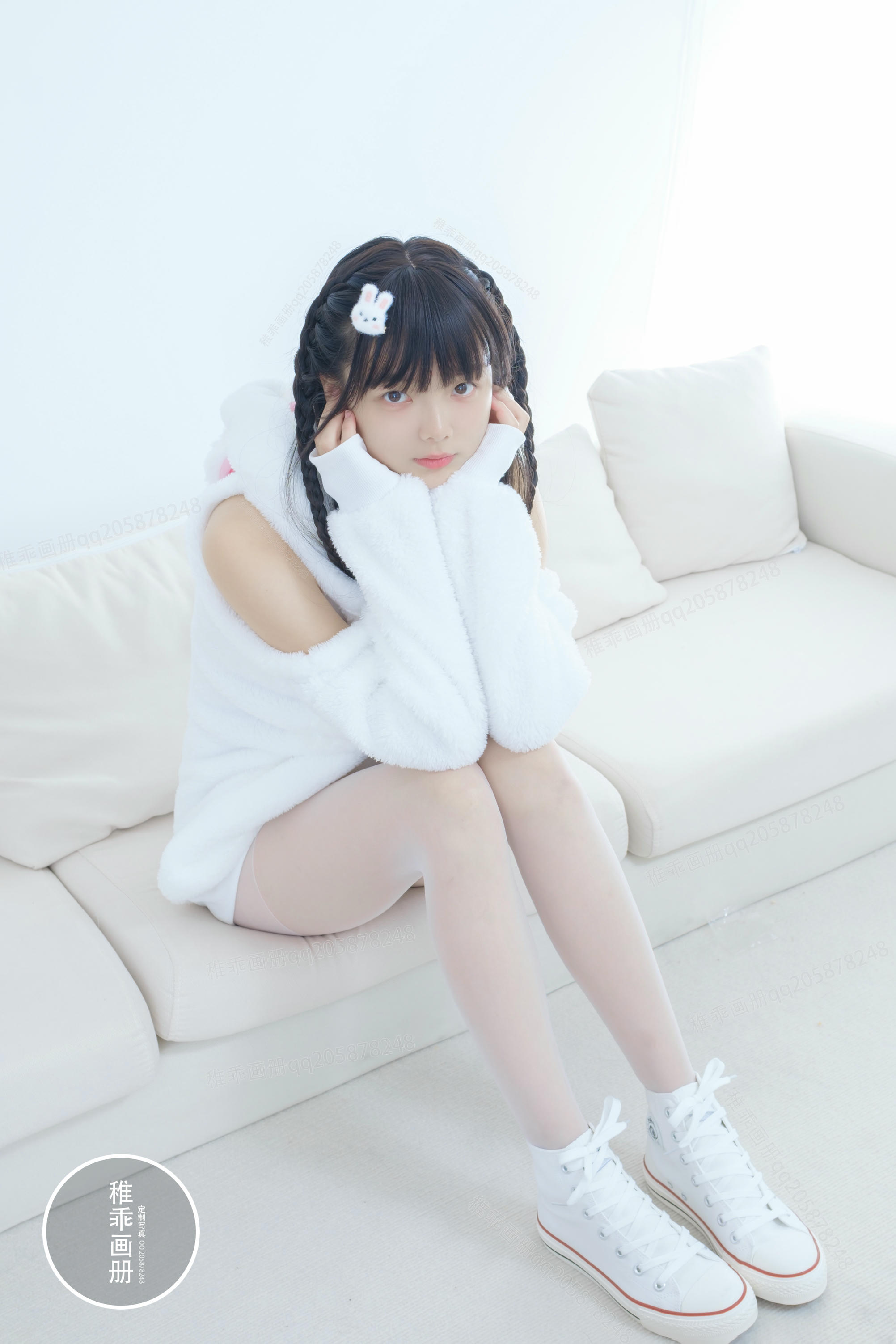 稚乖画册 NO.020 晴空10 夜夜 白丝双马尾 [80P1V-1.85GB]_第1集