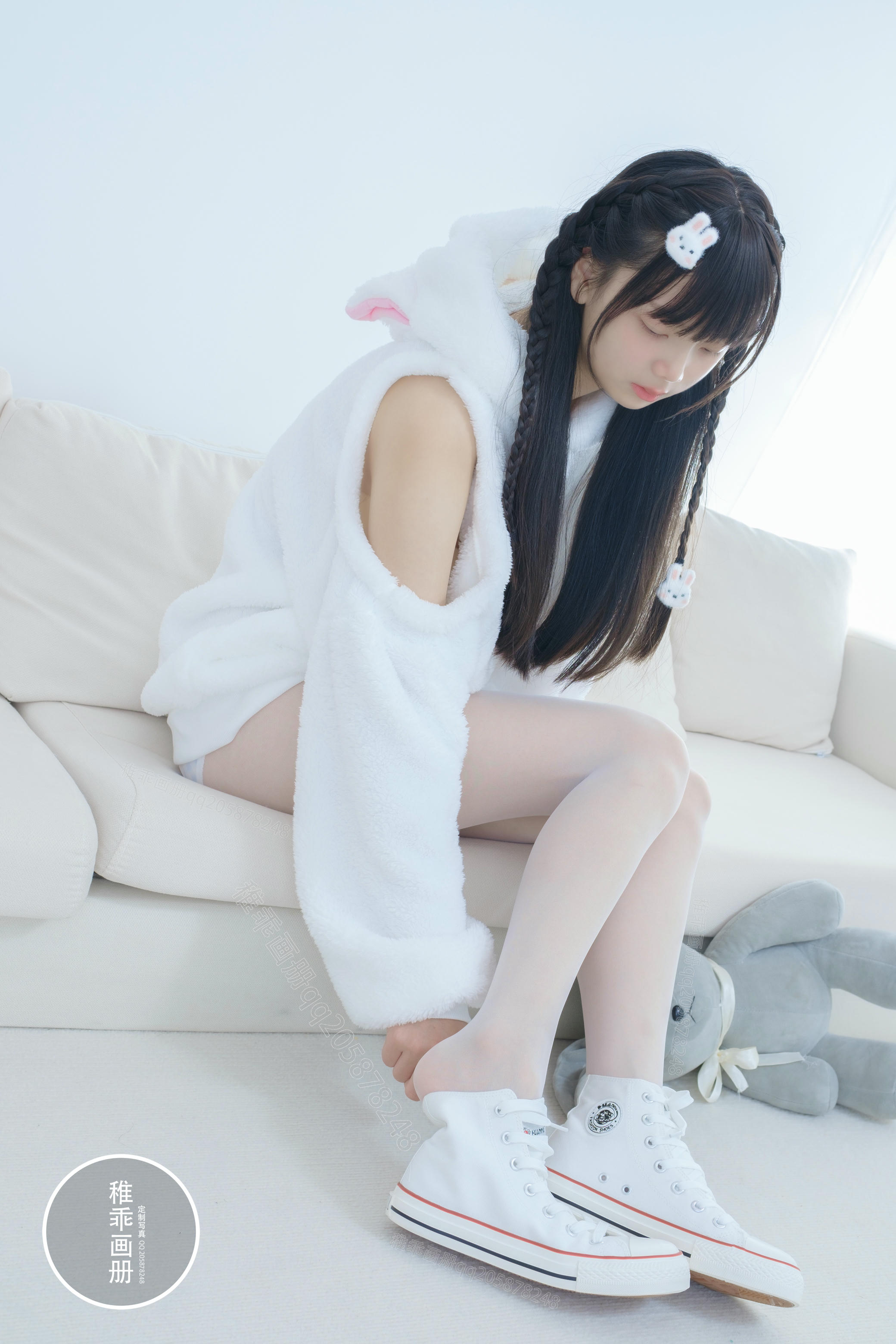 稚乖画册 NO.020 晴空10 夜夜 白丝双马尾 [80P1V-1.85GB]_第1集