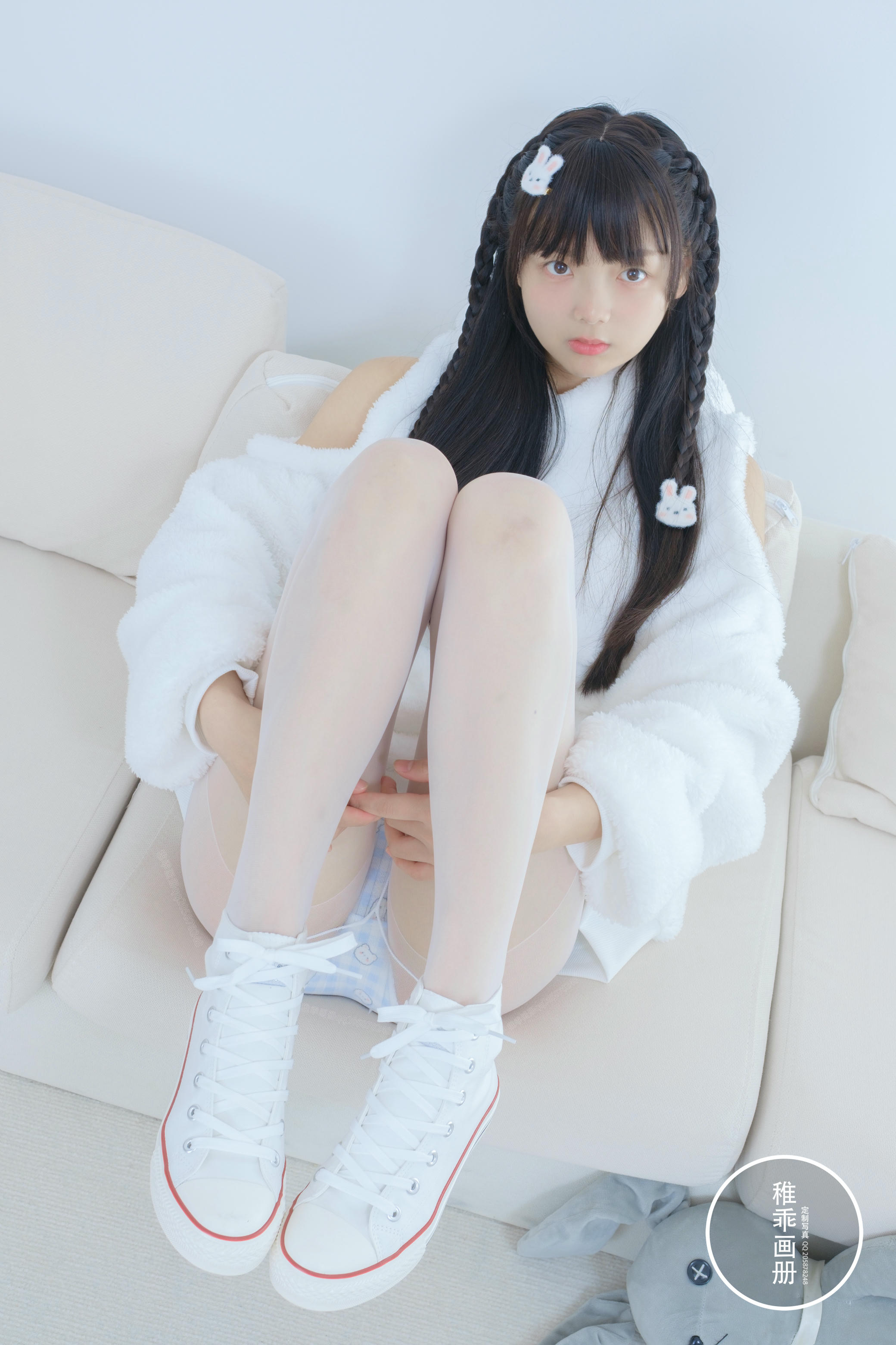 稚乖画册 NO.020 晴空10 夜夜 白丝双马尾 [80P1V-1.85GB]_第1集