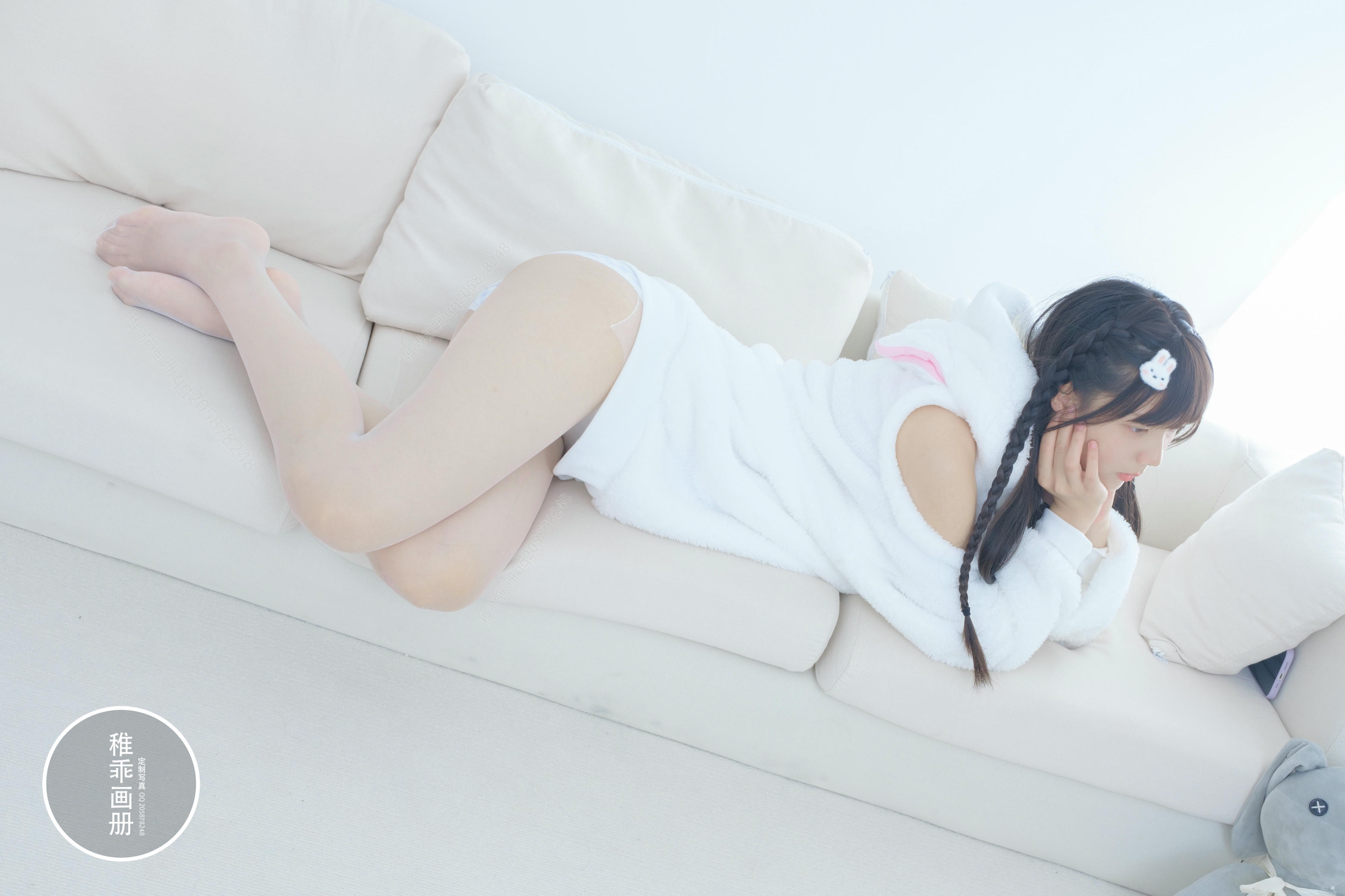 稚乖画册 NO.020 晴空10 夜夜 白丝双马尾 [80P1V-1.85GB]_第4集