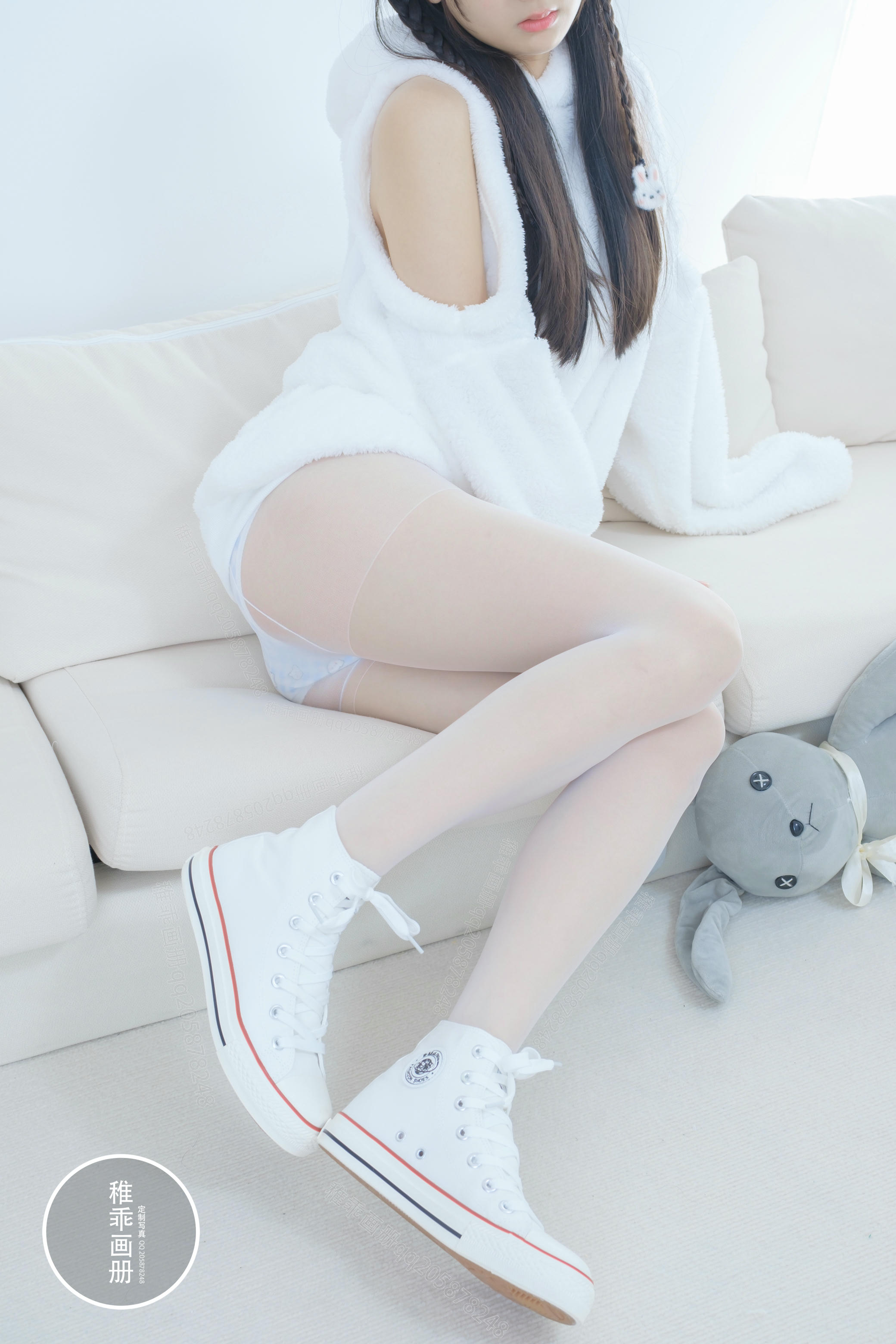 稚乖画册 NO.020 晴空10 夜夜 白丝双马尾 [80P1V-1.85GB]_第1集