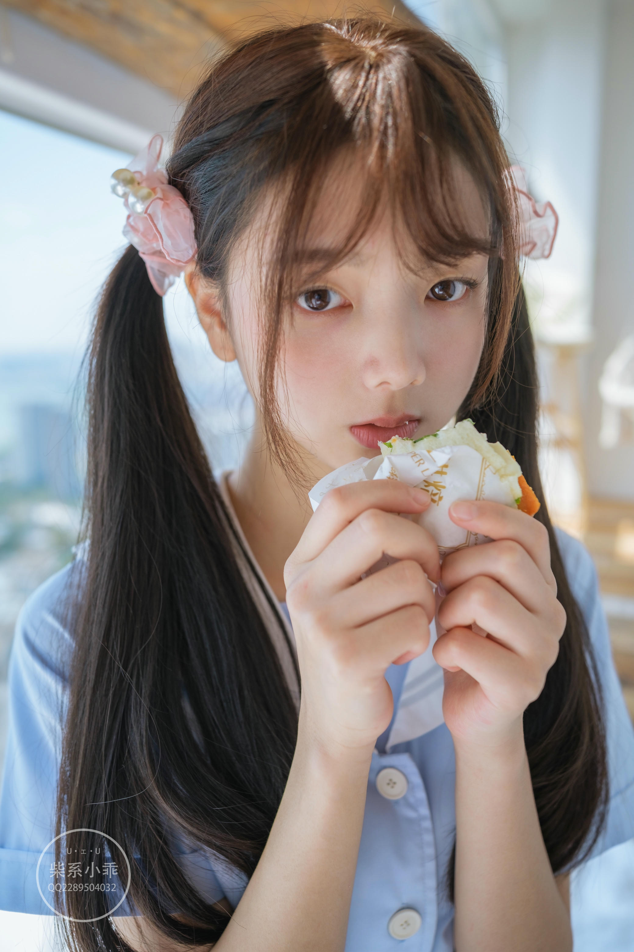 稚乖画册 NO.01 晴空01 白丝双马尾jk [79P-600MB]_第1集