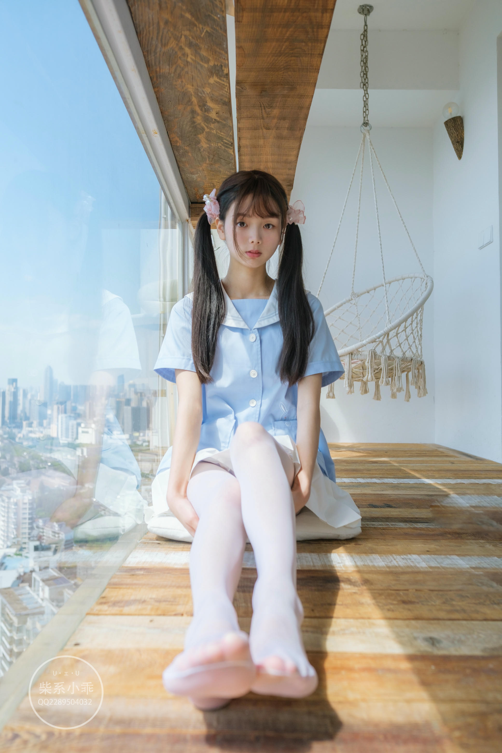 稚乖画册 NO.01 晴空01 白丝双马尾jk [79P-600MB]_第4集