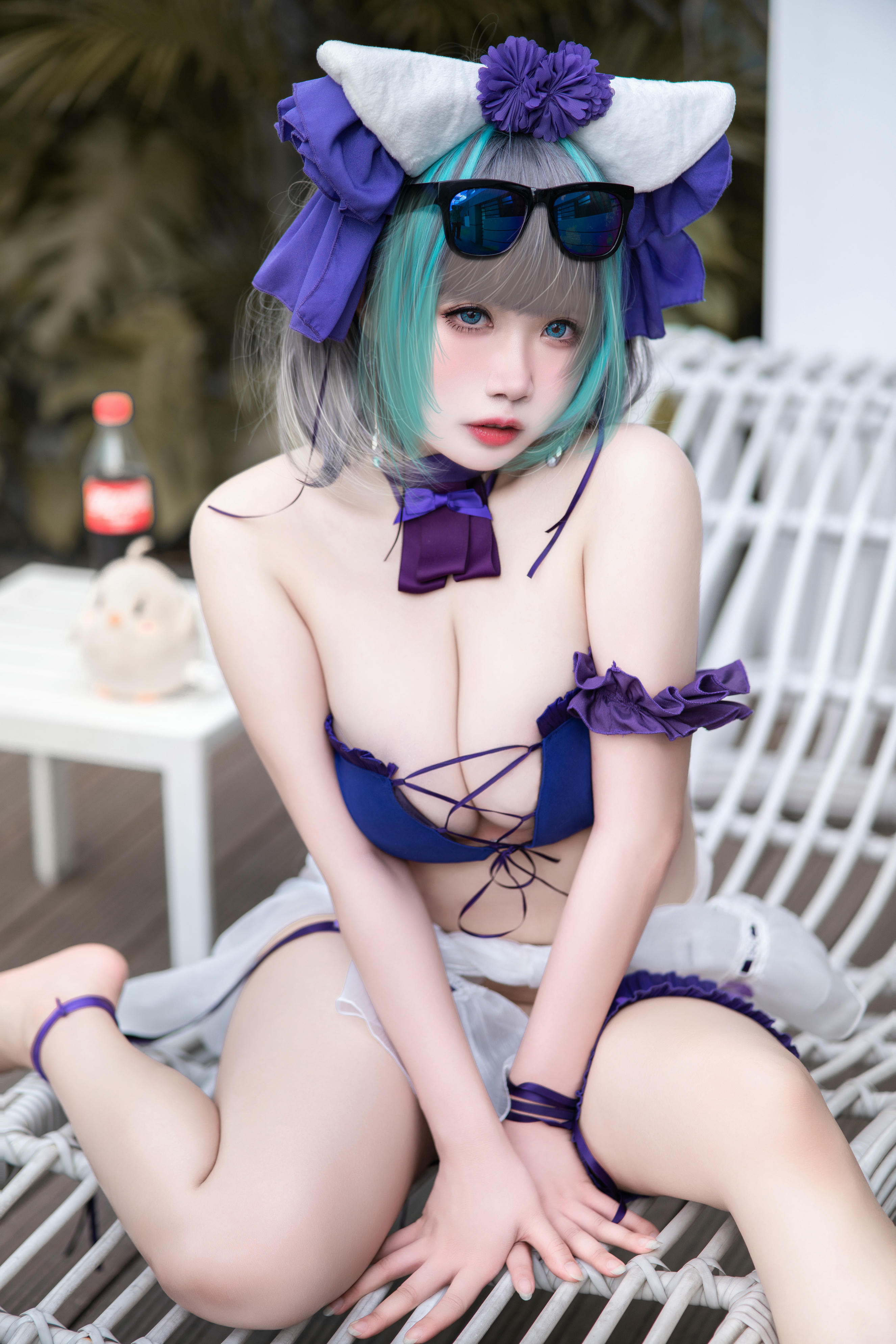 贞子蜜桃 NO.016 碧蓝航线 柴郡泳装[60P-1V-1.2G]_第1集