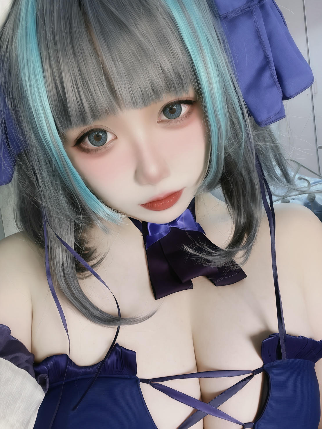 贞子蜜桃 NO.016 碧蓝航线 柴郡泳装[60P-1V-1.2G]_第3集