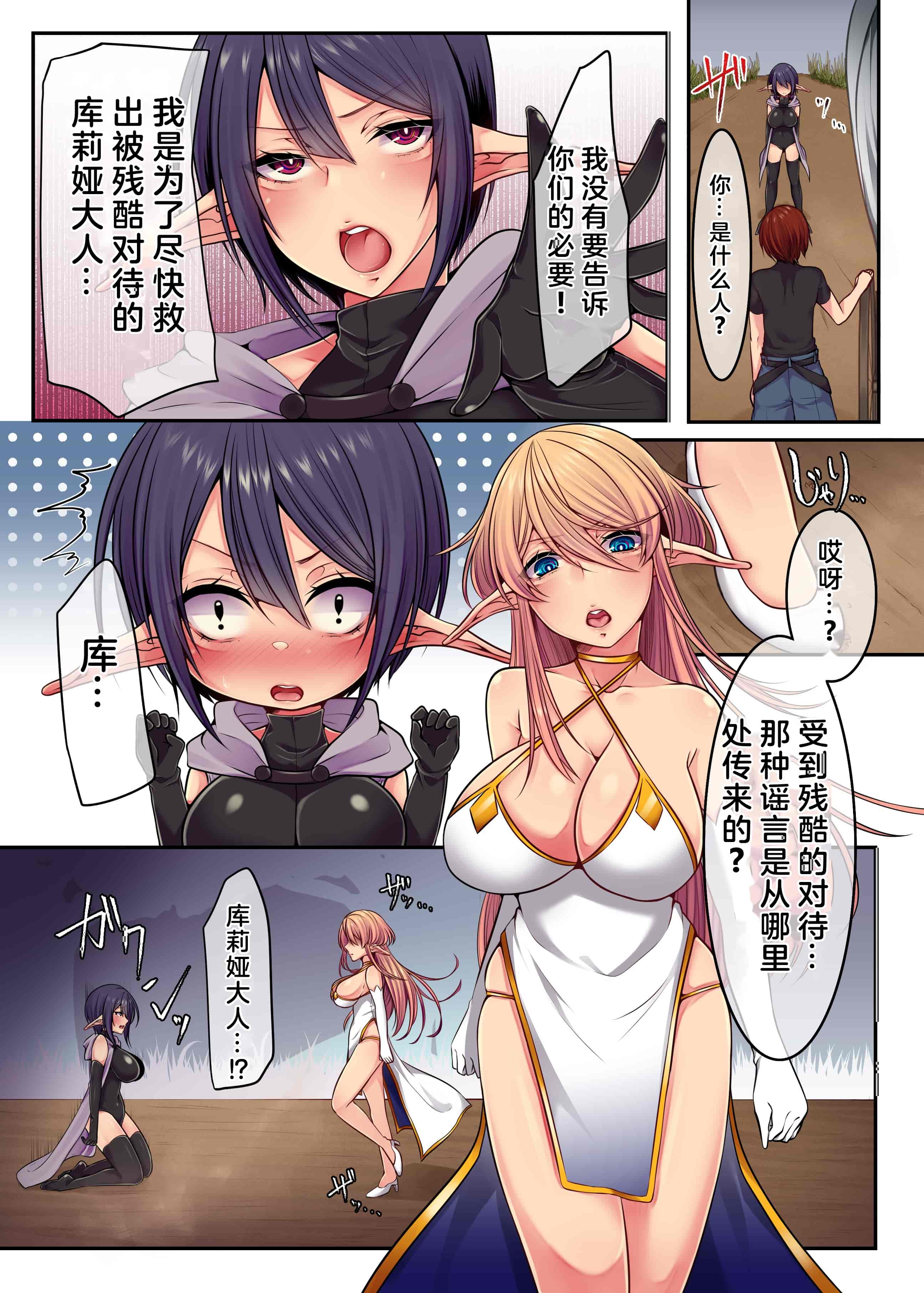 汉化版-(同人誌) [やまなし娘。] エルフの末路2～同胞は裏切られて…ハメられて…～_第1集