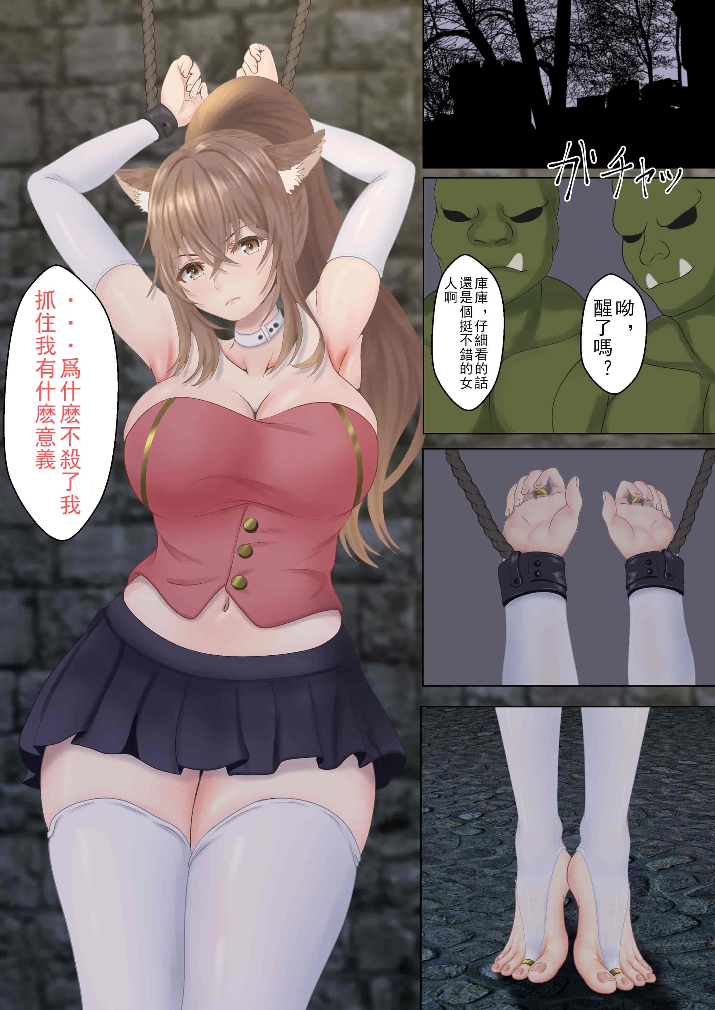 汉化版-[サンバルキン] オークに囚われた猫耳騎士の受難 [玖肆柒個人機翻]_第1集