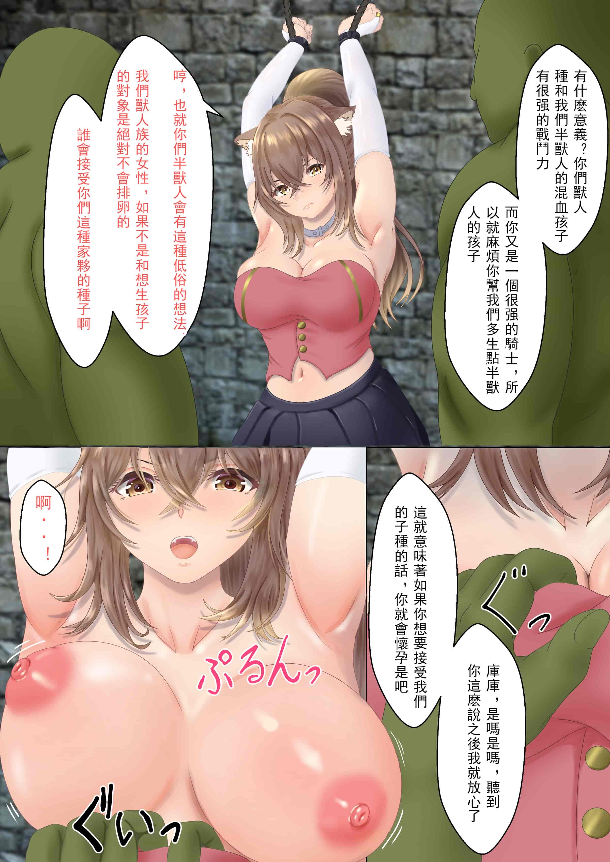 汉化版-[サンバルキン] オークに囚われた猫耳騎士の受難 [玖肆柒個人機翻]_第1集