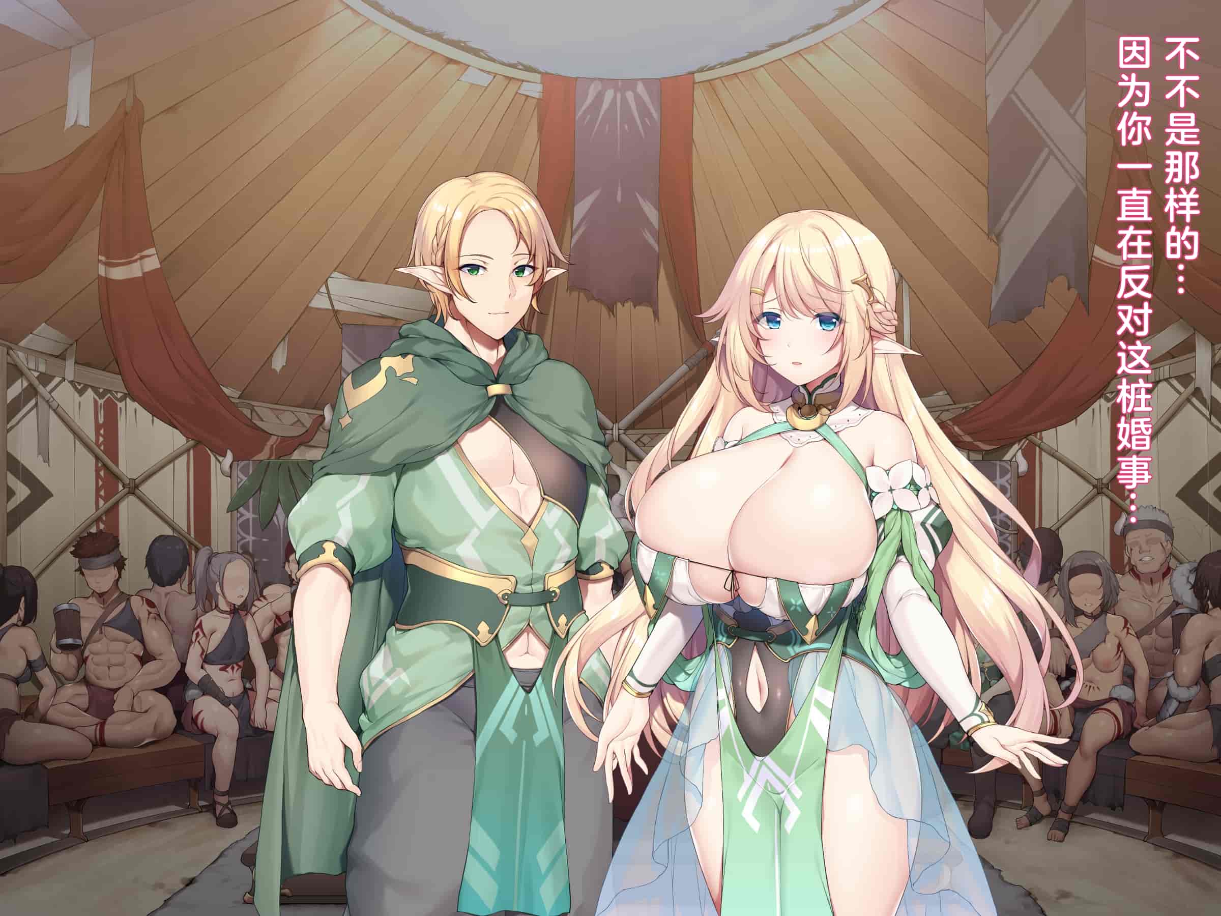 汉化版-(同人CG集) [diletta (成海クリスティアーノート)] 蛮族に嫁いだエルフの姫_第1集