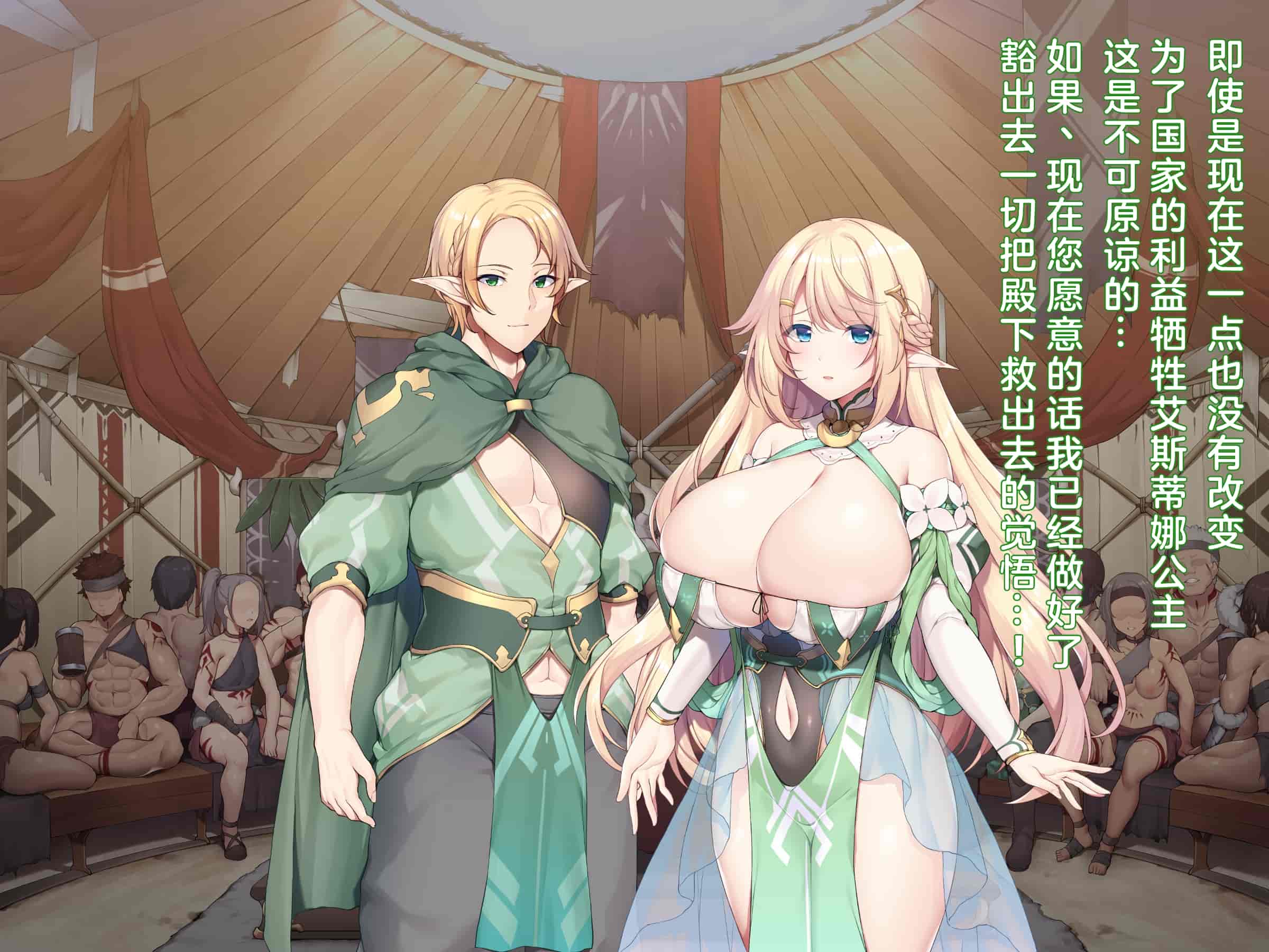 汉化版-(同人CG集) [diletta (成海クリスティアーノート)] 蛮族に嫁いだエルフの姫_第1集