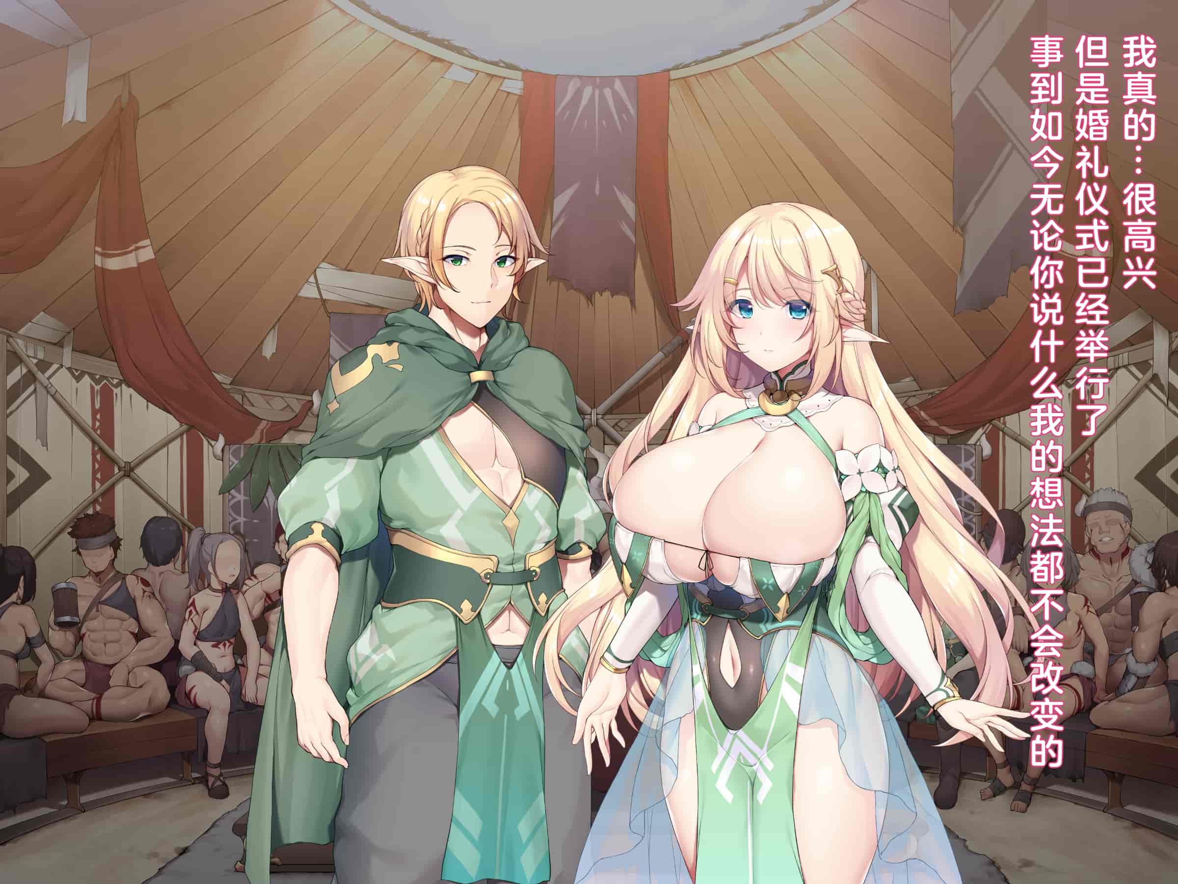 汉化版-(同人CG集) [diletta (成海クリスティアーノート)] 蛮族に嫁いだエルフの姫_第1集