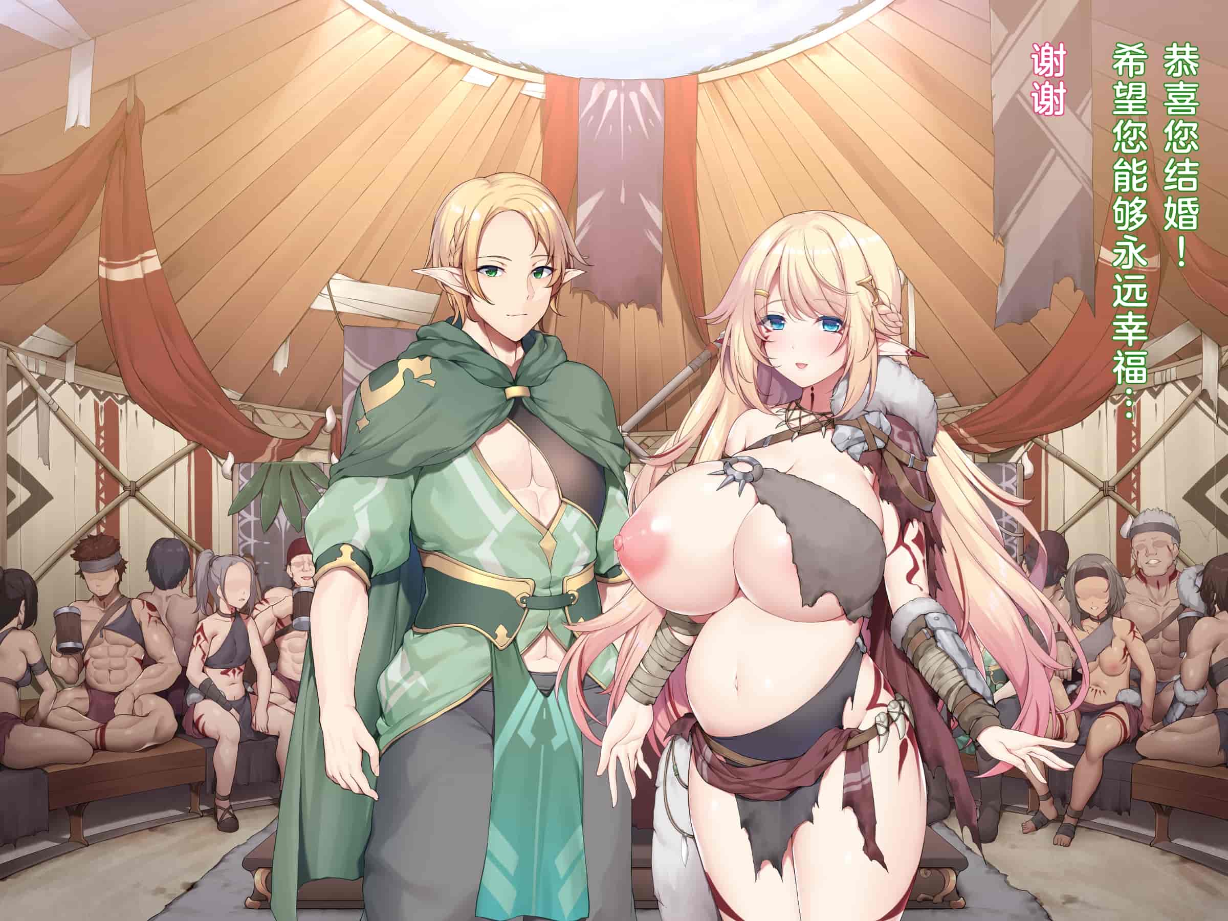 汉化版-(同人CG集) [diletta (成海クリスティアーノート)] 蛮族に嫁いだエルフの姫_第18集