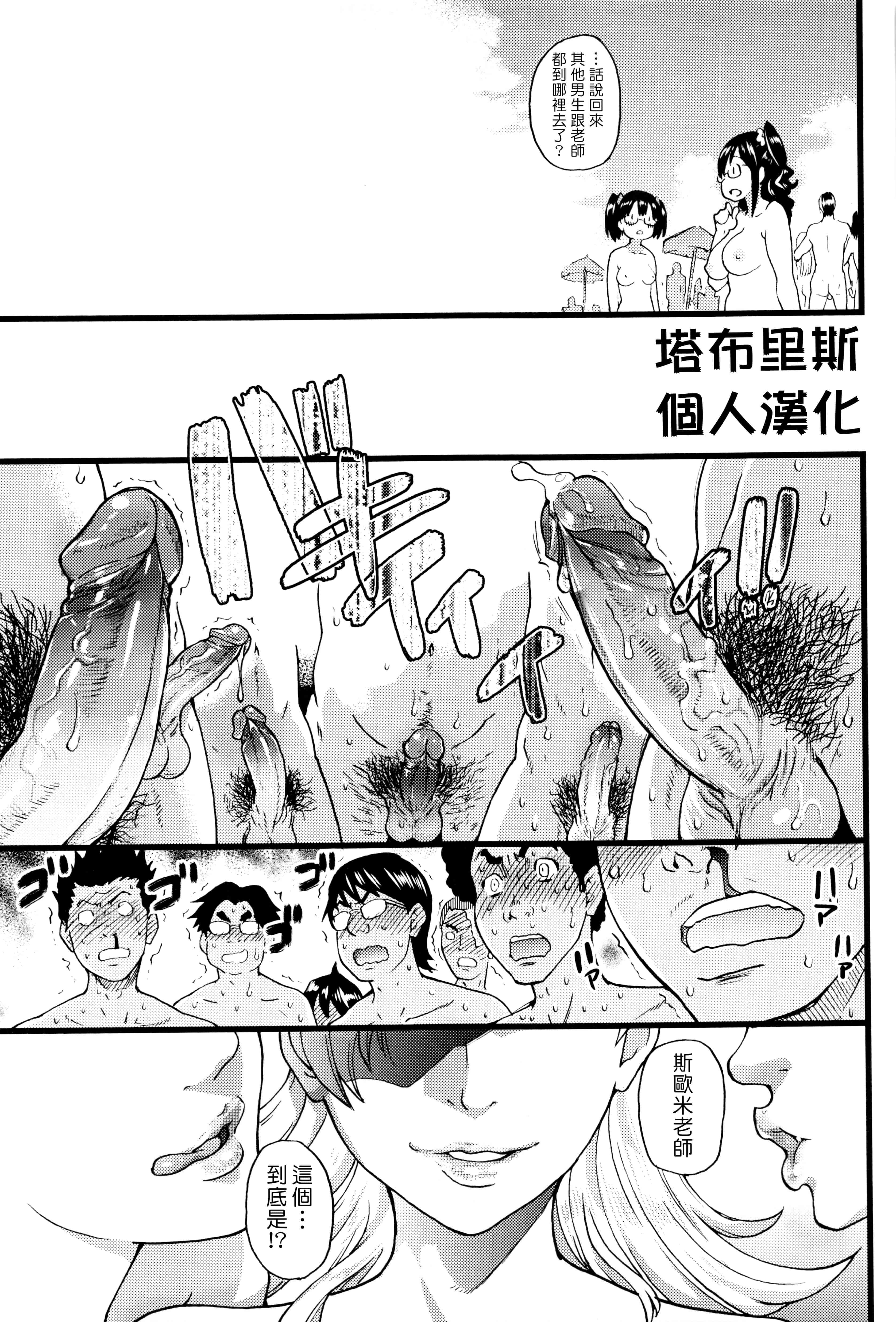 汉化版-[師走の翁] ヌーディストビーチに修学旅行で!! [無修正][尺寸修正+补图]_第9集