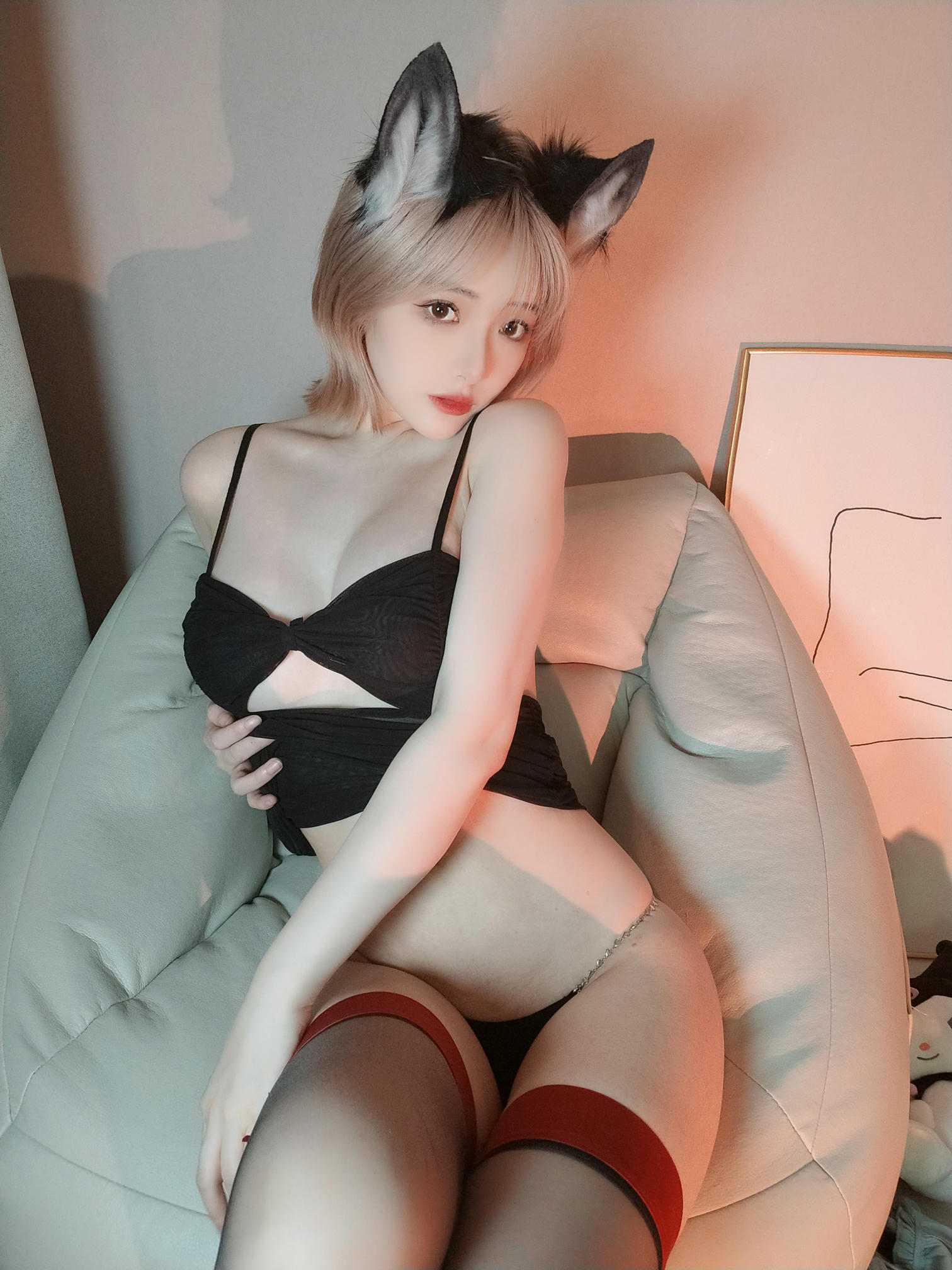 雯妹不讲道理 NO.070 三月大礼包 红边黑丝 [41P3V 468MB]_第2集