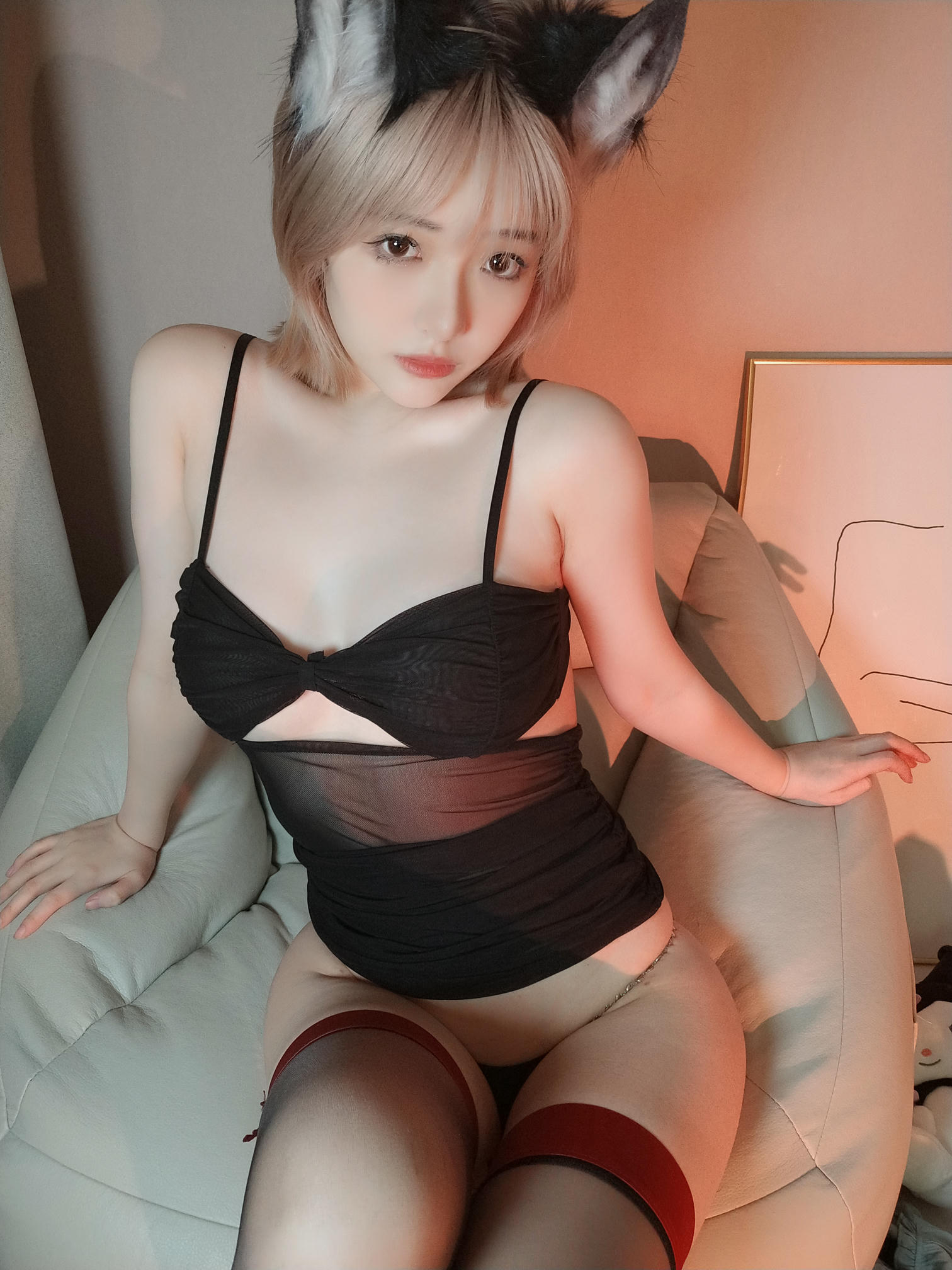 雯妹不讲道理 NO.070 三月大礼包 红边黑丝 [41P3V 468MB]_第2集