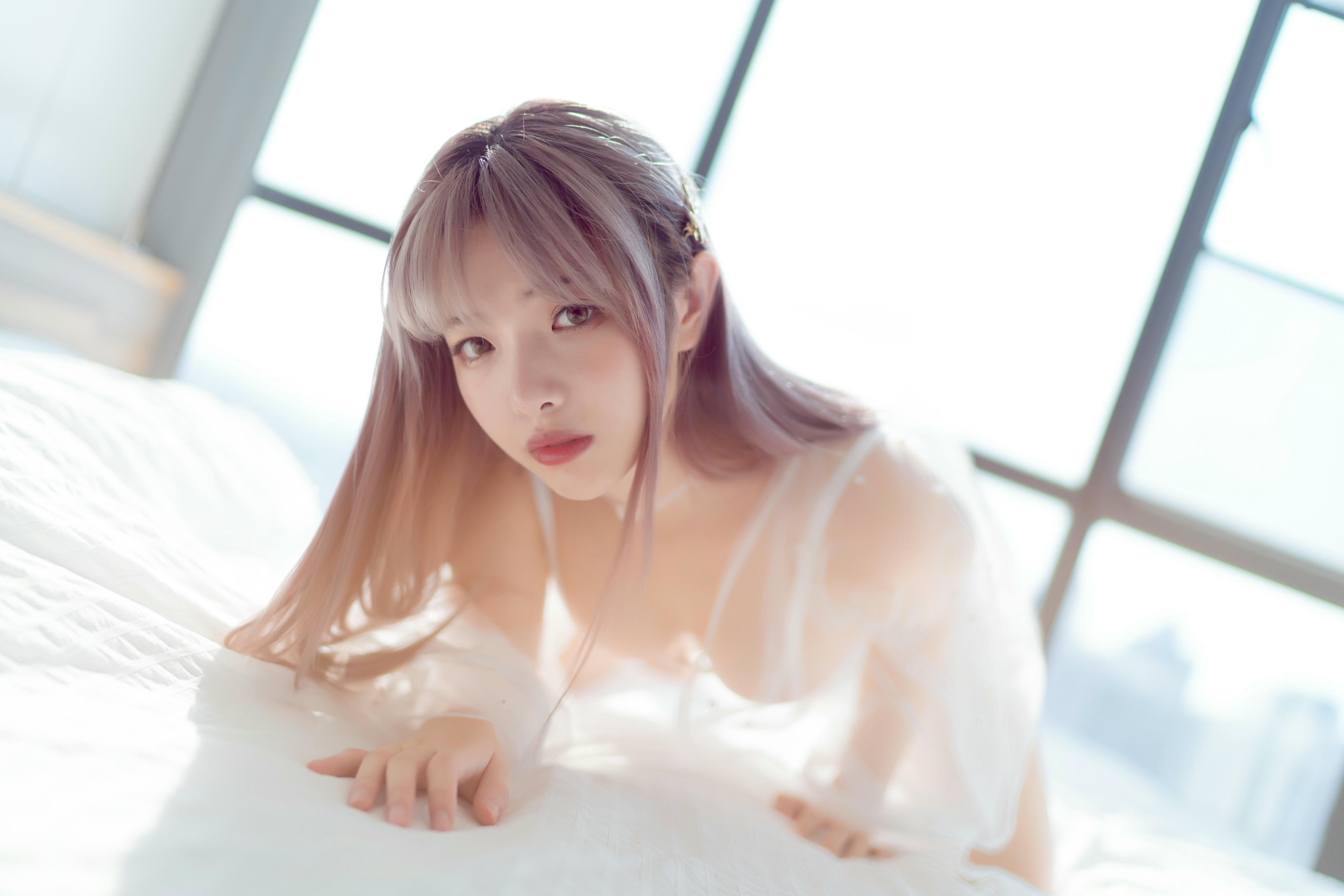 雯妹不讲道理 NO.046 白色镂空 [50P-508MB]_第3集