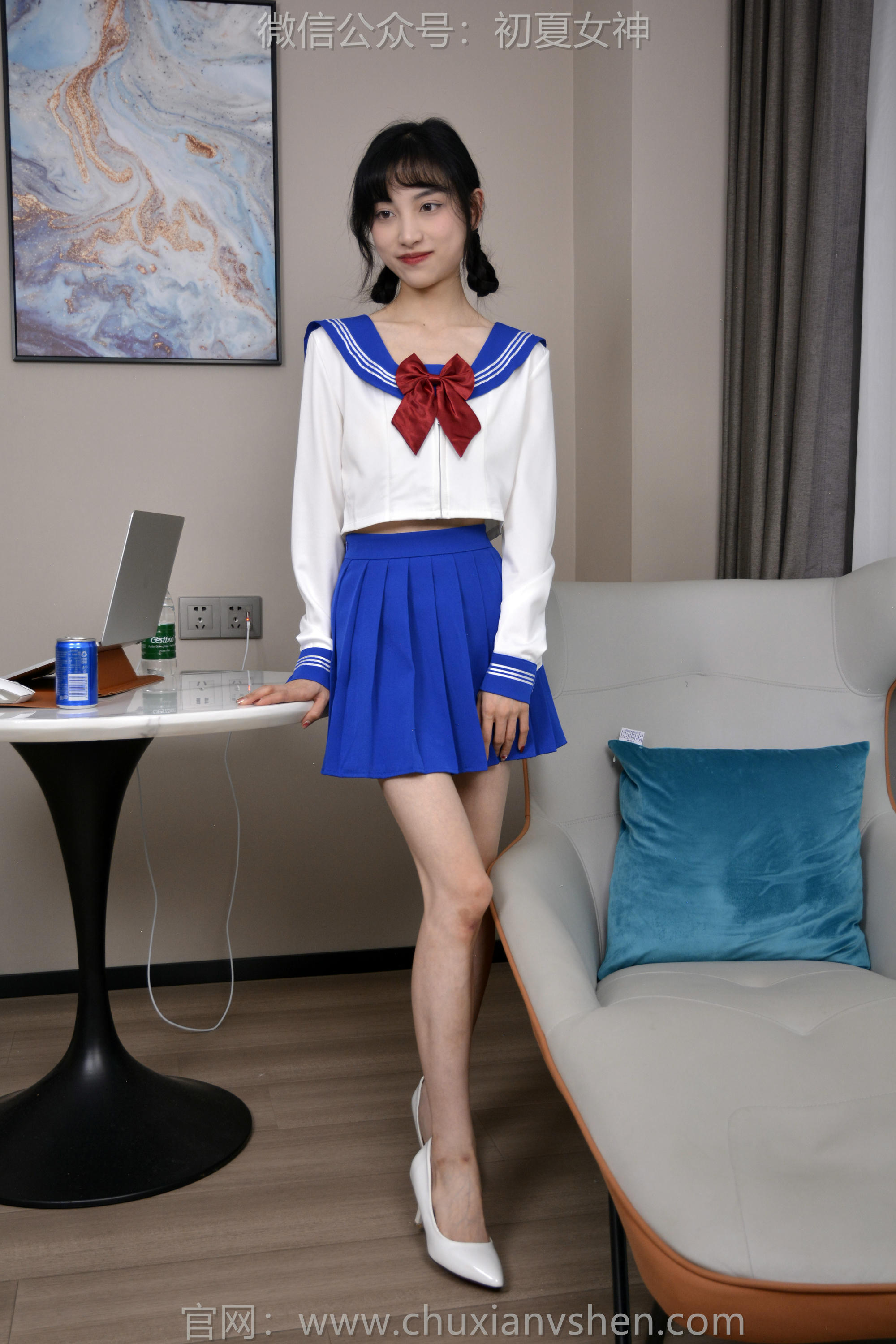 初夏女神 NO.145 柒柒 蓝色妖姬[140P+1V／4.95GB]_第3集