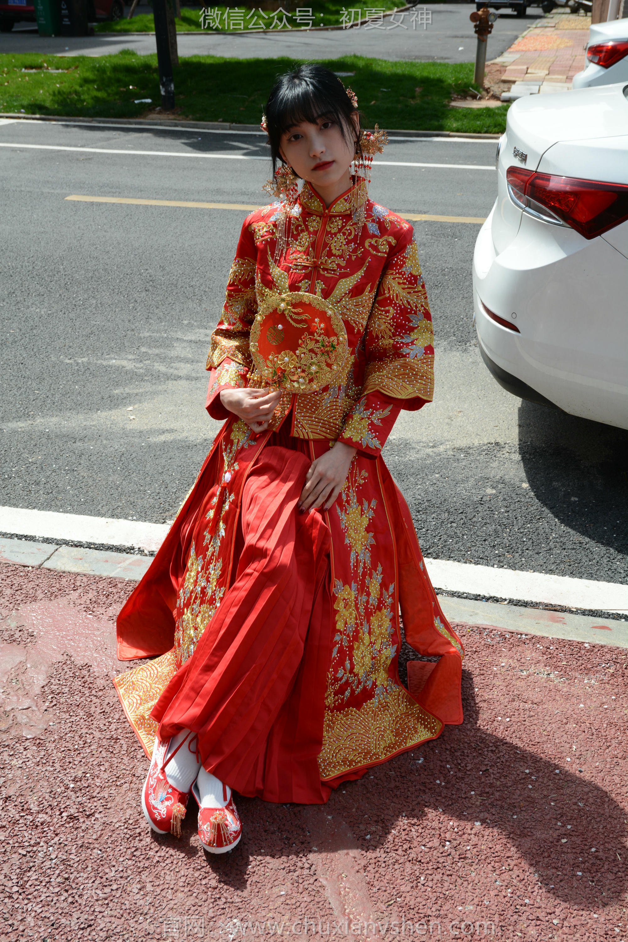 初夏女神 NO.160 柒柒 最美新娘 [140P1V-5.56GB]_第6集