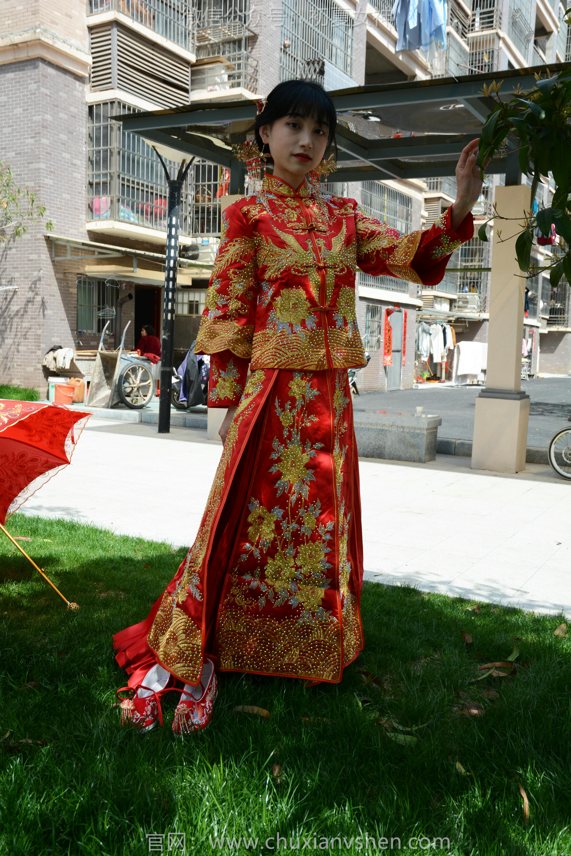 初夏女神 NO.160 柒柒 最美新娘 [140P1V-5.56GB]_第4集