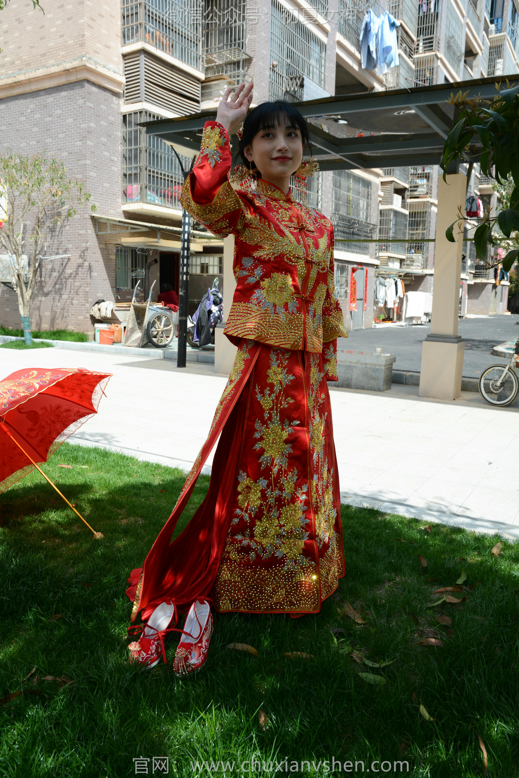 初夏女神 NO.160 柒柒 最美新娘 [140P1V-5.56GB]_第4集