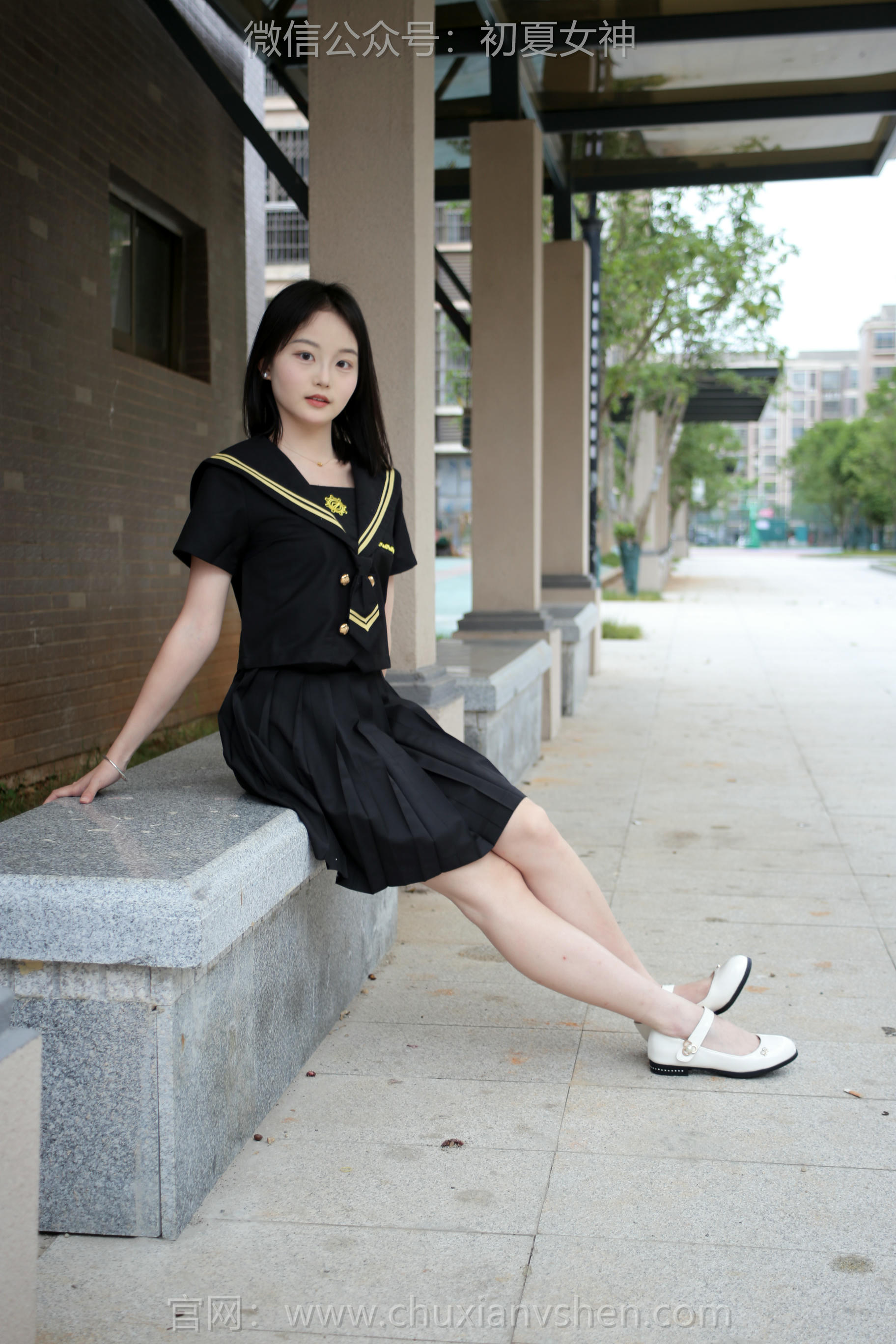 初夏女神 NO.207 双双 黑系水手服 [100P1V-3.45GB]_第1集