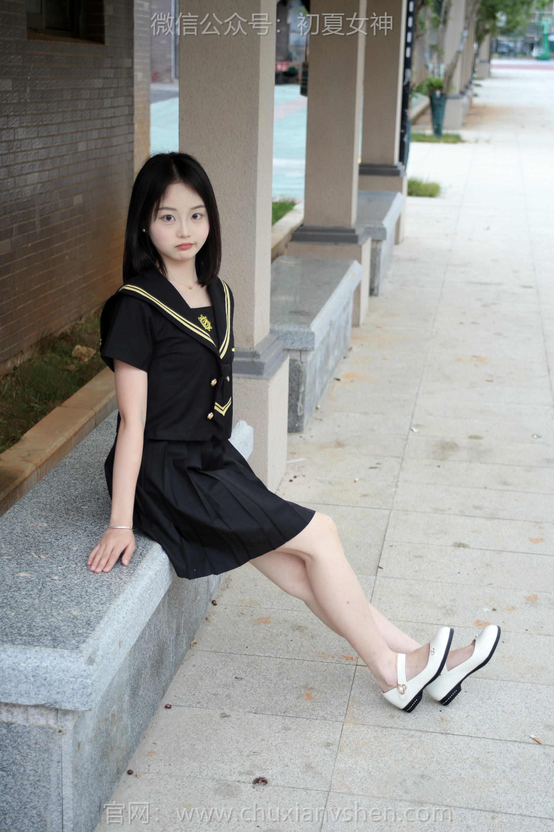 初夏女神 NO.207 双双 黑系水手服 [100P1V-3.45GB]_第1集