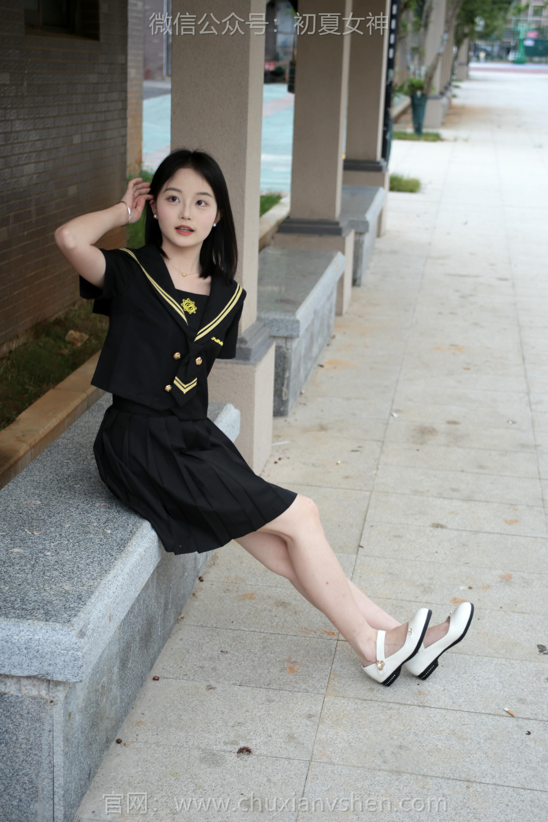 初夏女神 NO.207 双双 黑系水手服 [100P1V-3.45GB]_第1集