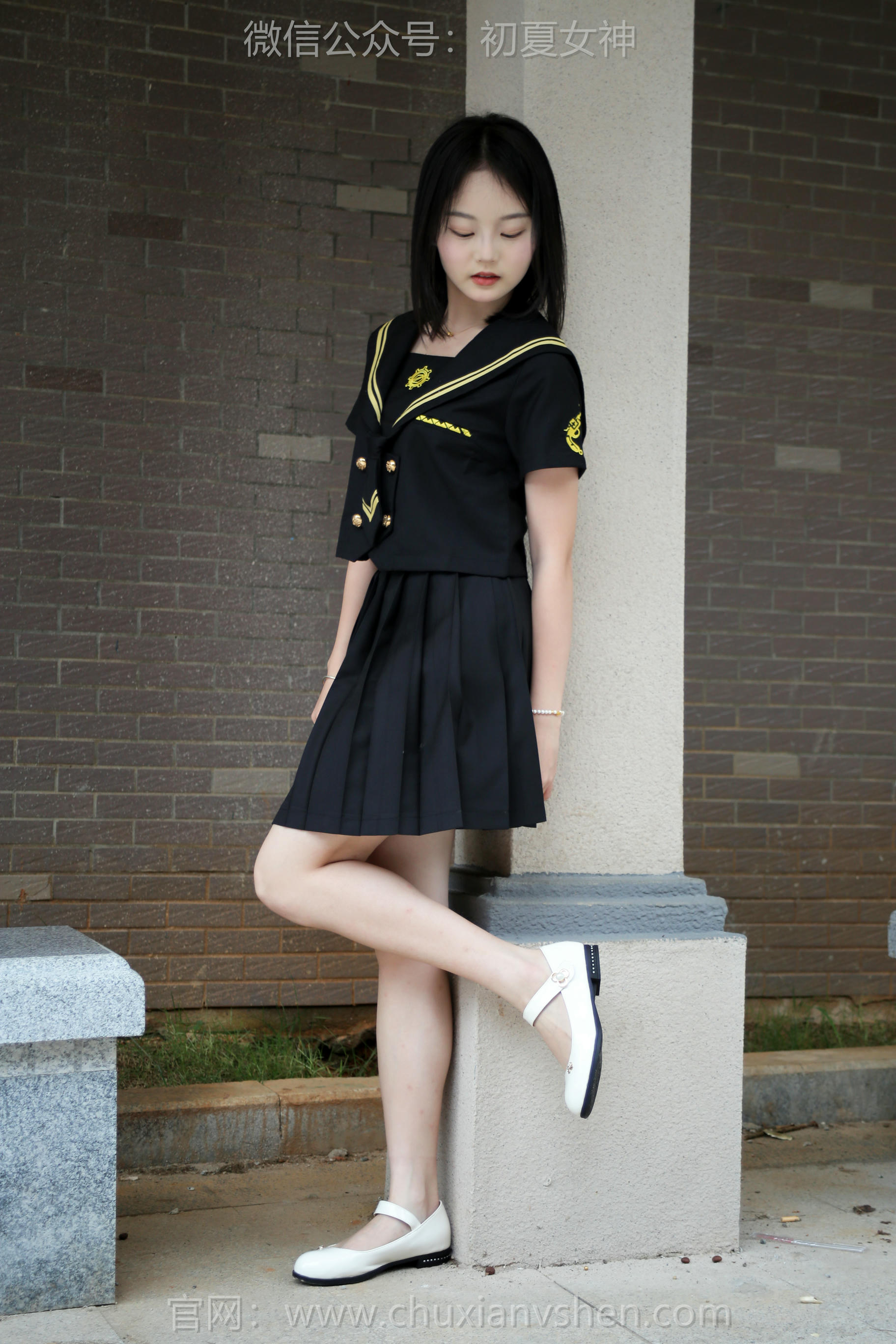 初夏女神 NO.207 双双 黑系水手服 [100P1V-3.45GB]_第2集