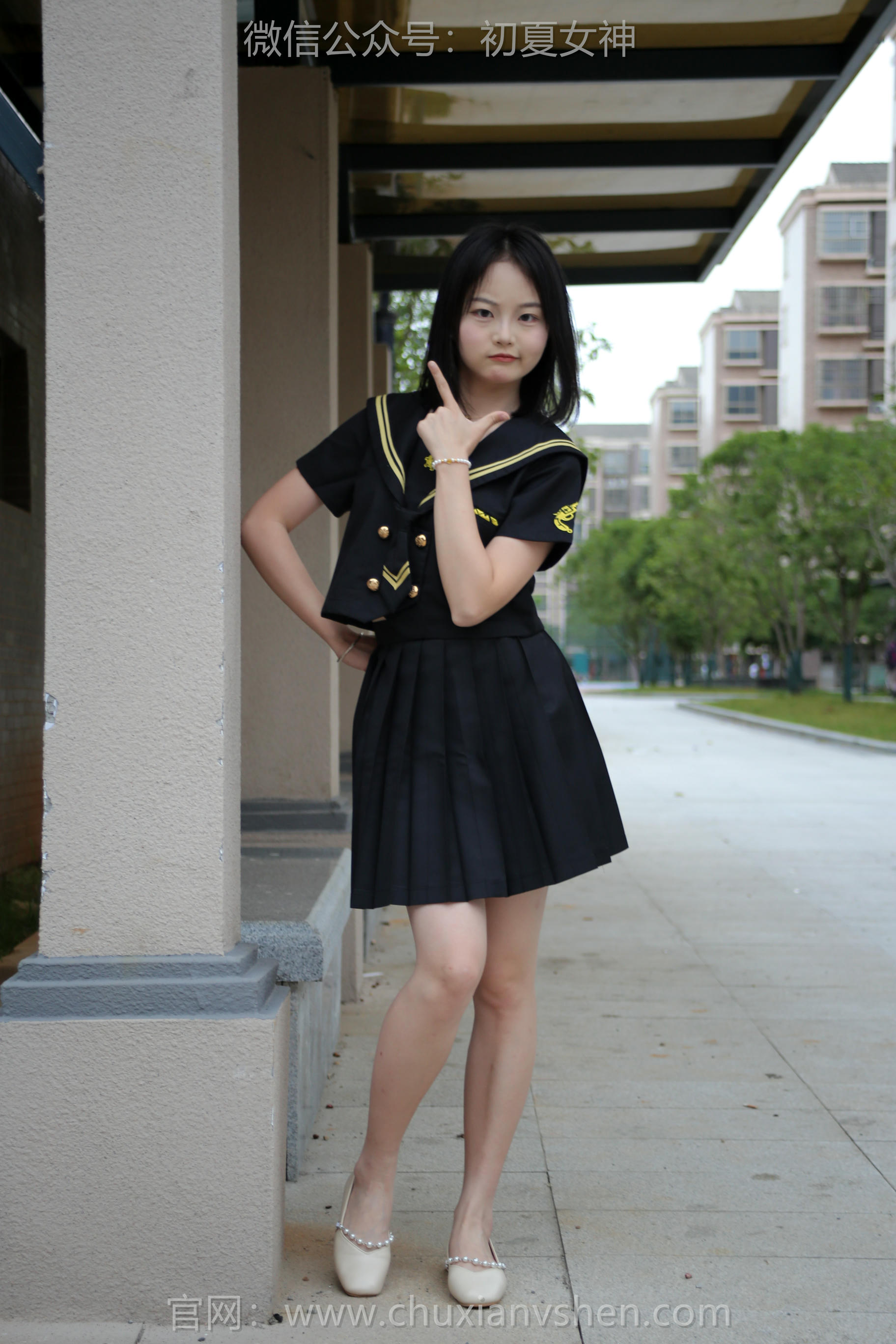 初夏女神 NO.207 双双 黑系水手服 [100P1V-3.45GB]_第3集