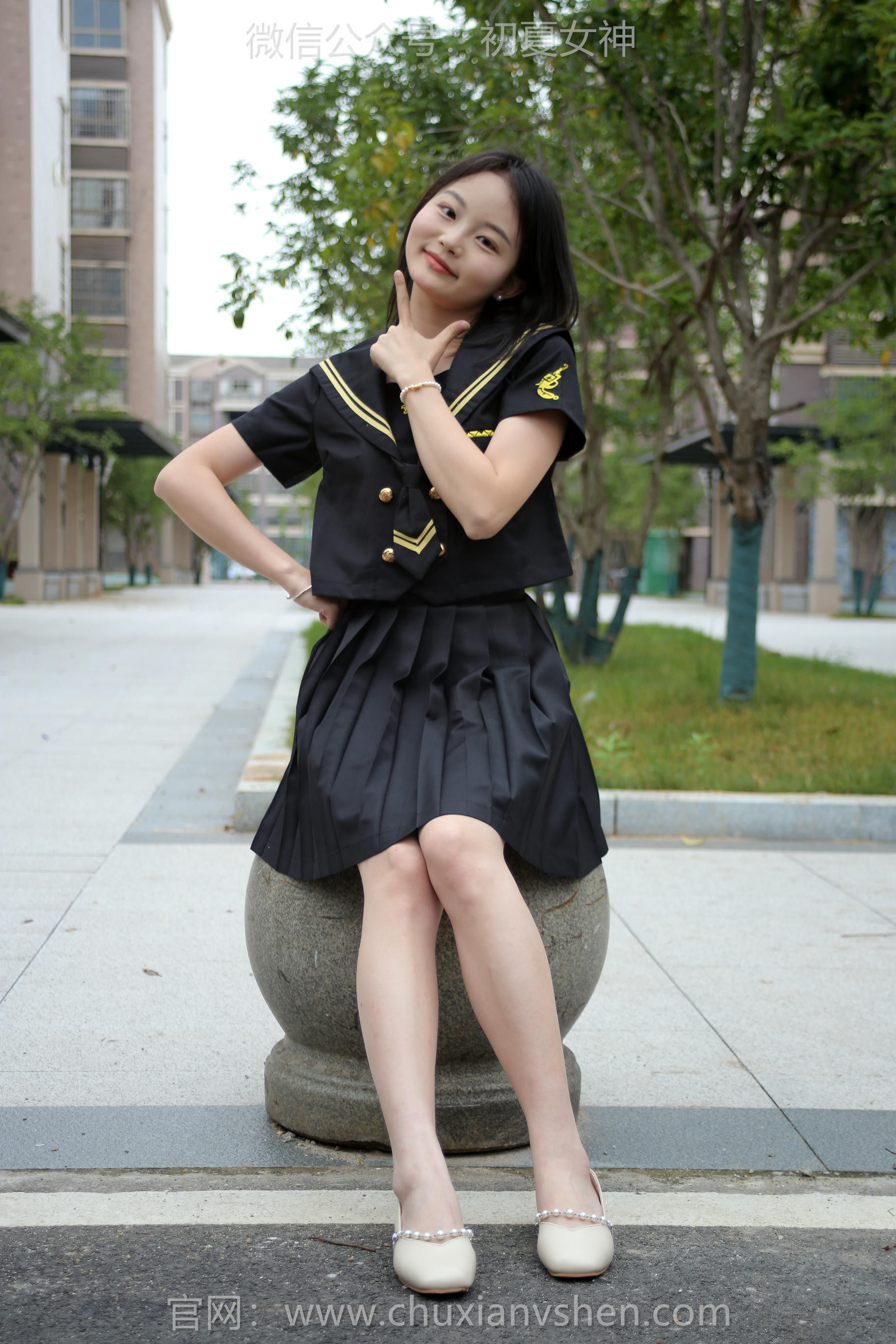 初夏女神 NO.207 双双 黑系水手服 [100P1V-3.45GB]_第4集