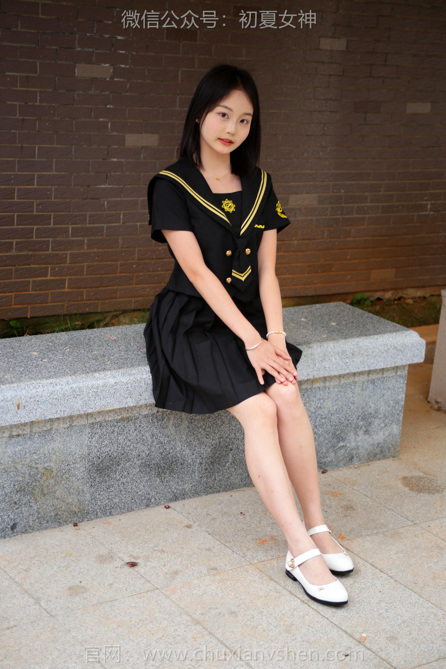 初夏女神 NO.207 双双 黑系水手服 [100P1V-3.45GB]_第1集