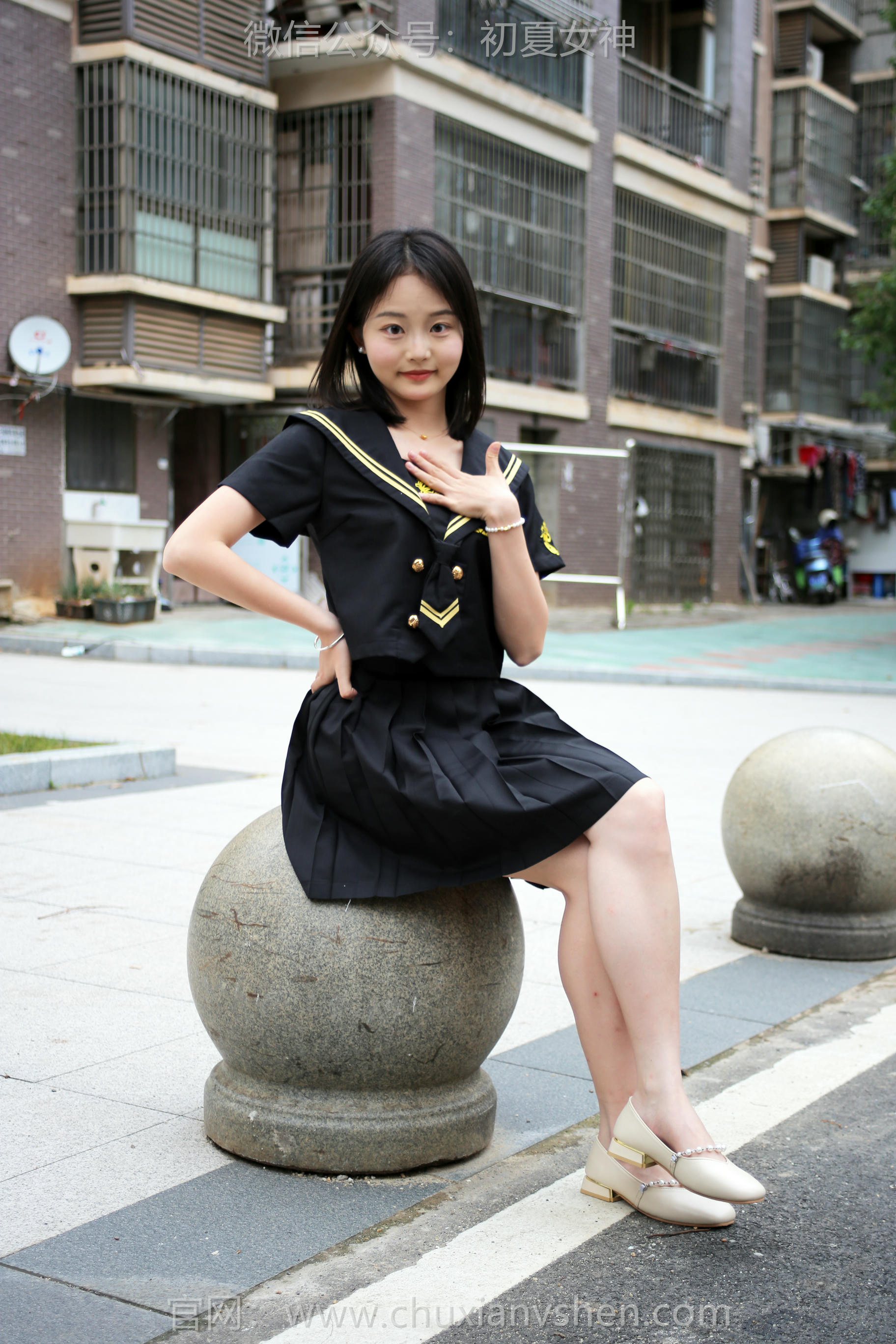 初夏女神 NO.207 双双 黑系水手服 [100P1V-3.45GB]_第4集