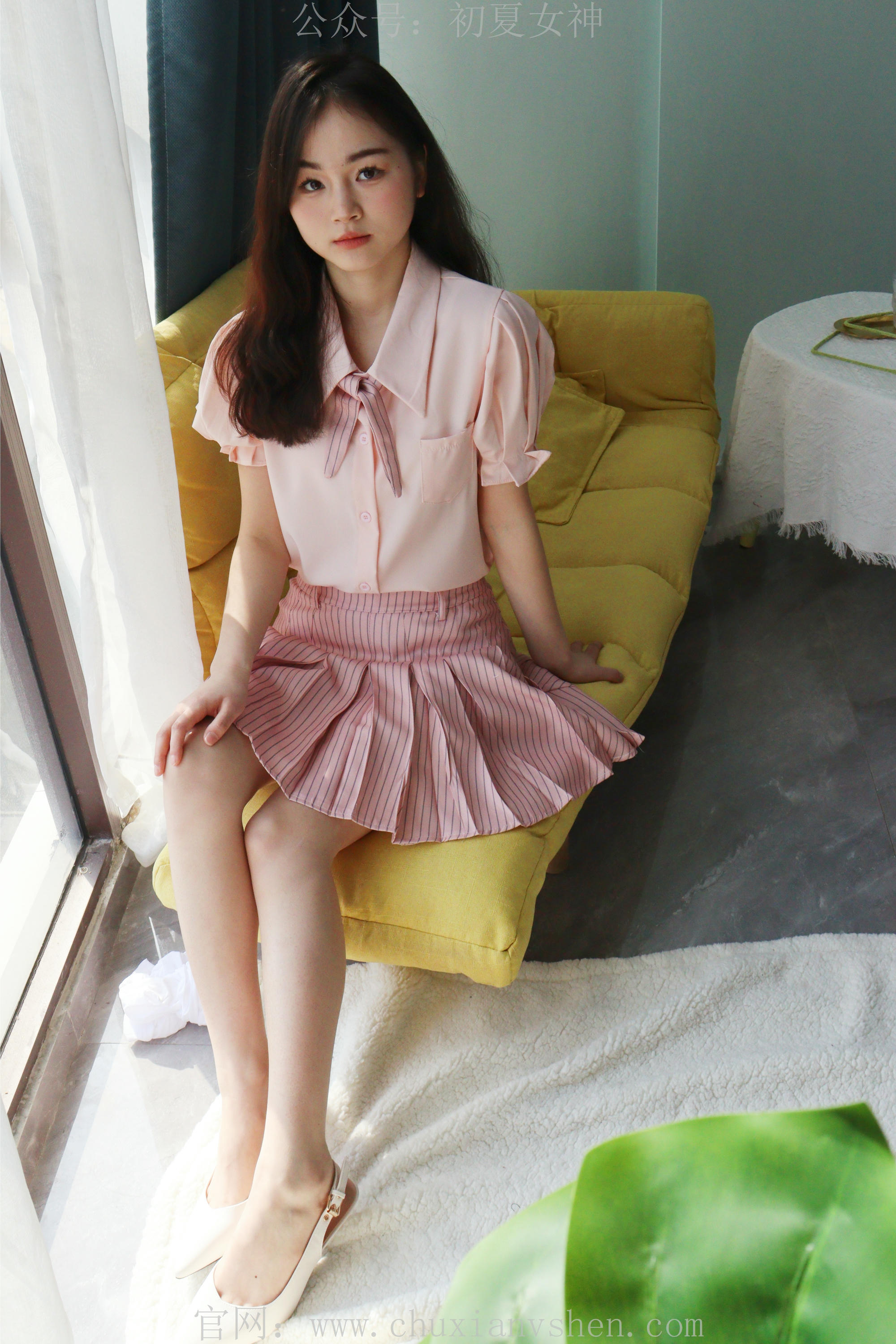 初夏女神 NO.230 十一~粉色S码休闲JK搭白色高跟鞋 [97P1V 6.40 GB]_第3集