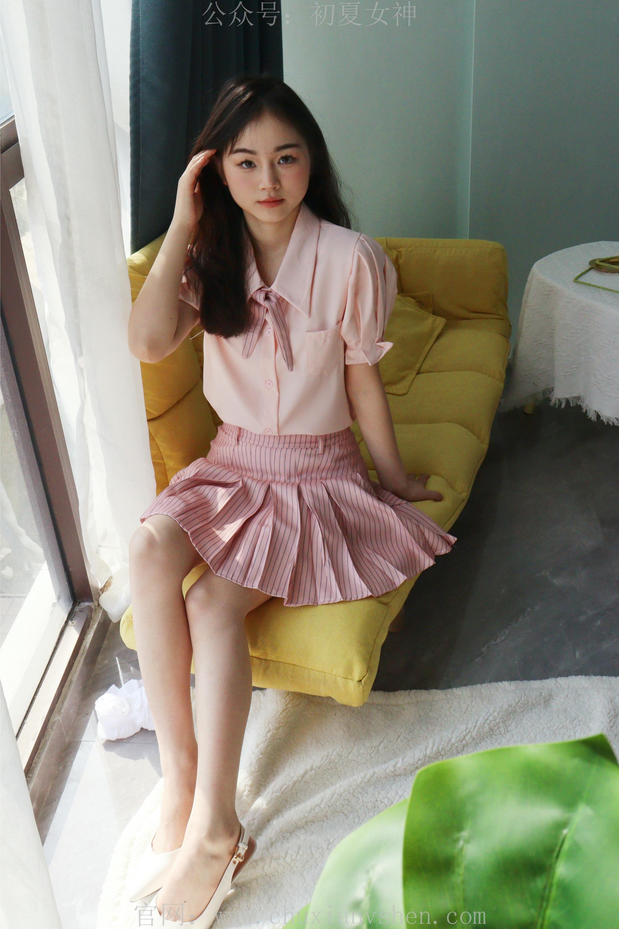 初夏女神 NO.230 十一~粉色S码休闲JK搭白色高跟鞋 [97P1V 6.40 GB]_第3集