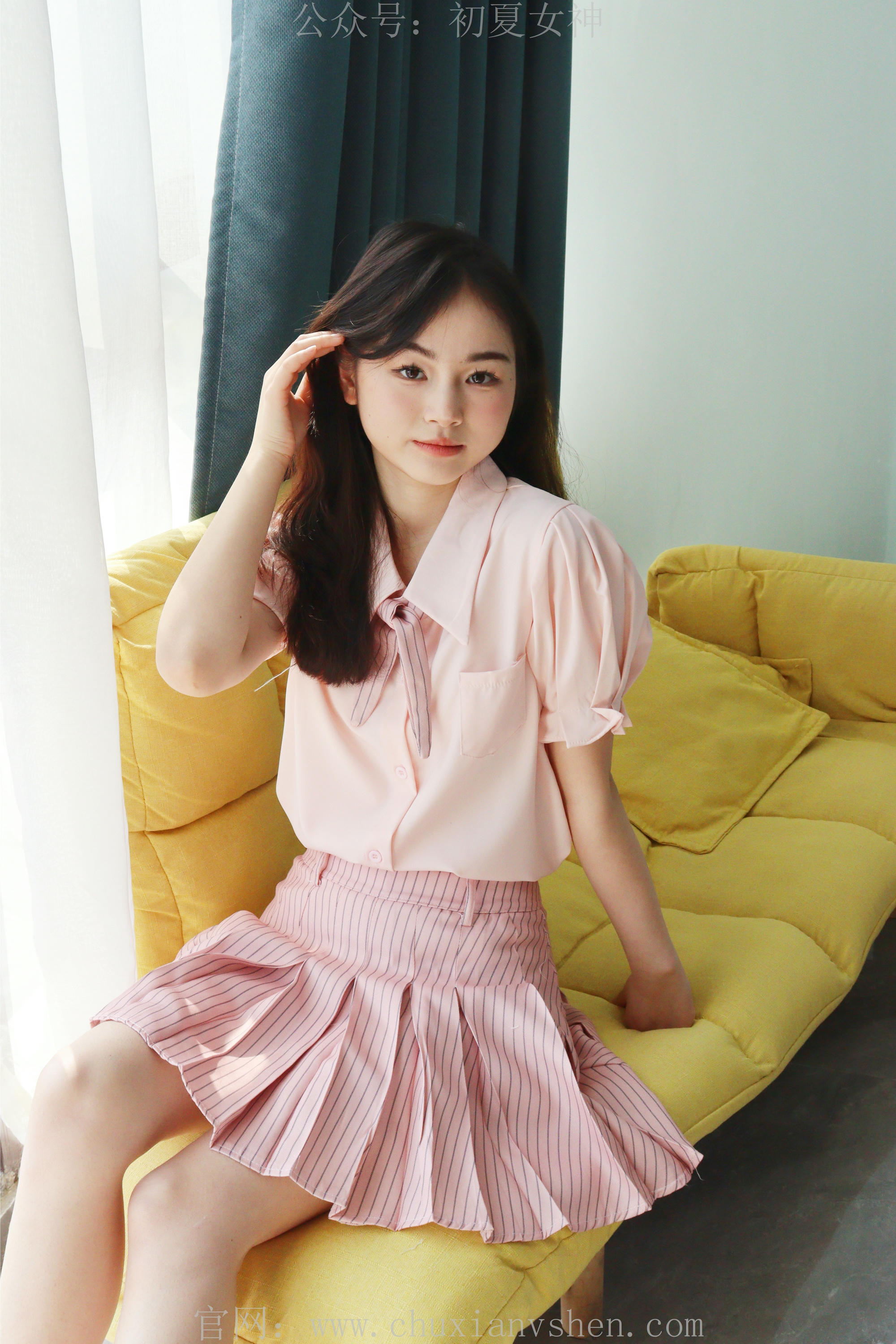 初夏女神 NO.230 十一~粉色S码休闲JK搭白色高跟鞋 [97P1V 6.40 GB]_第3集