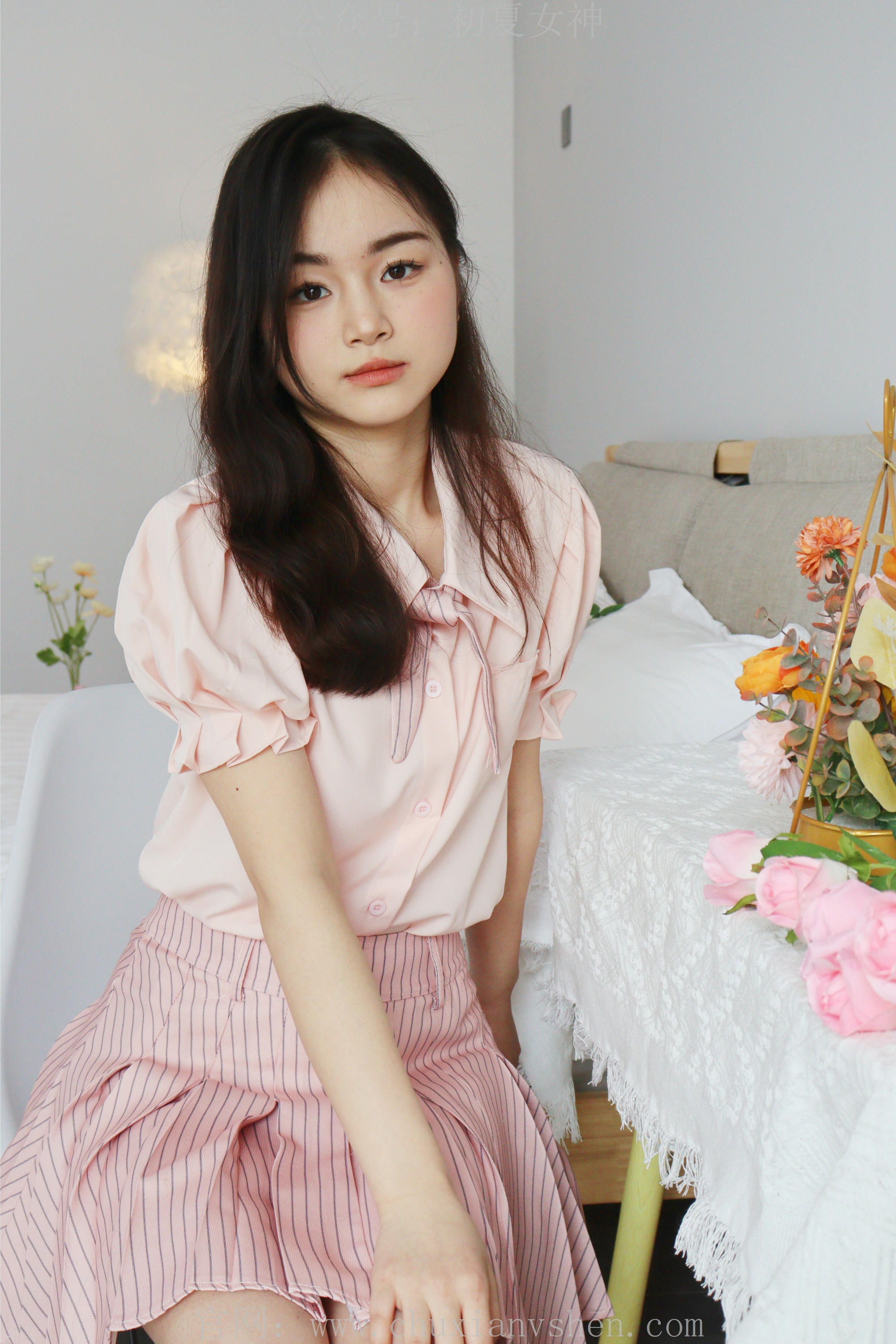 初夏女神 NO.230 十一~粉色S码休闲JK搭白色高跟鞋 [97P1V 6.40 GB]_第4集